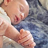 baby, sleeping, hand, finger, infant, closeup, skin, soft, peaceful, trust, warmth, bed, blanket, person, child, cute, tender, rest, young, holding