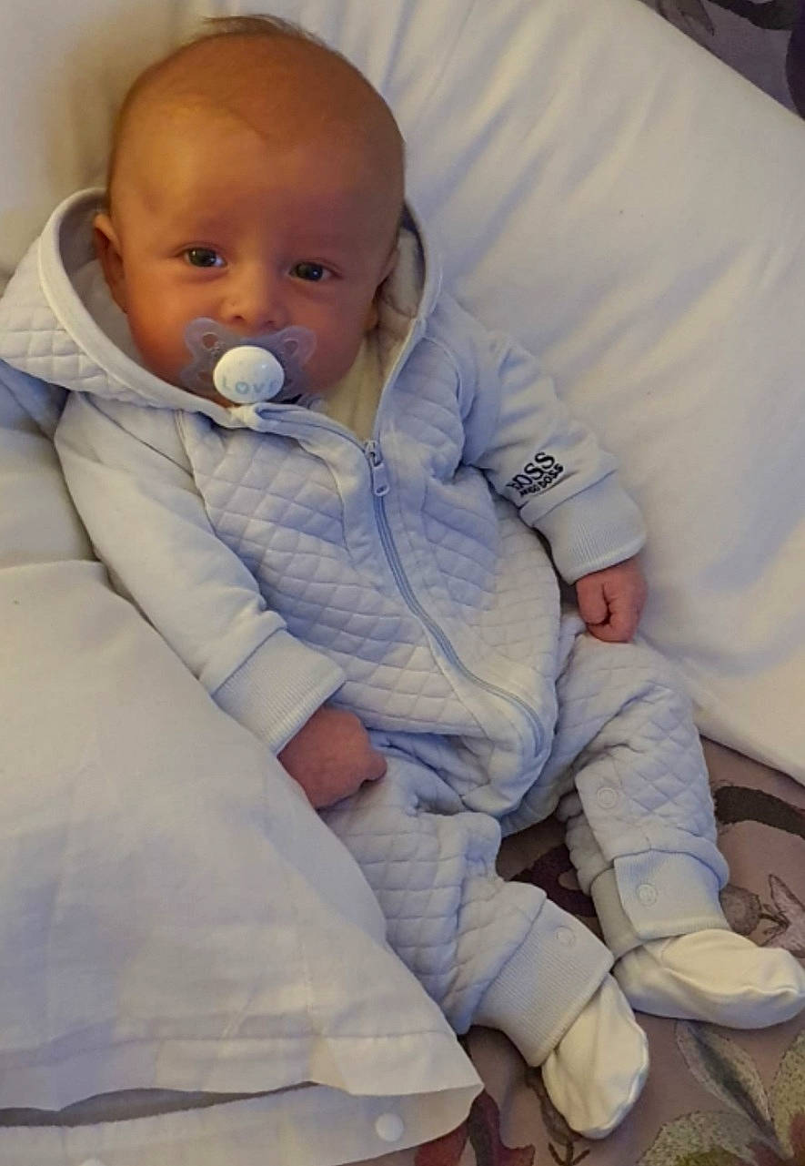 Koa joined the competition — help win amazing prizes! baby, baby_products, baby_sleeping, baby_toddler_clothing, cheek, child, comfort, electric_blue, eye, finger, happy, linens, nose, person, portrait_photography, room, sitting, skin, sleeve, textile