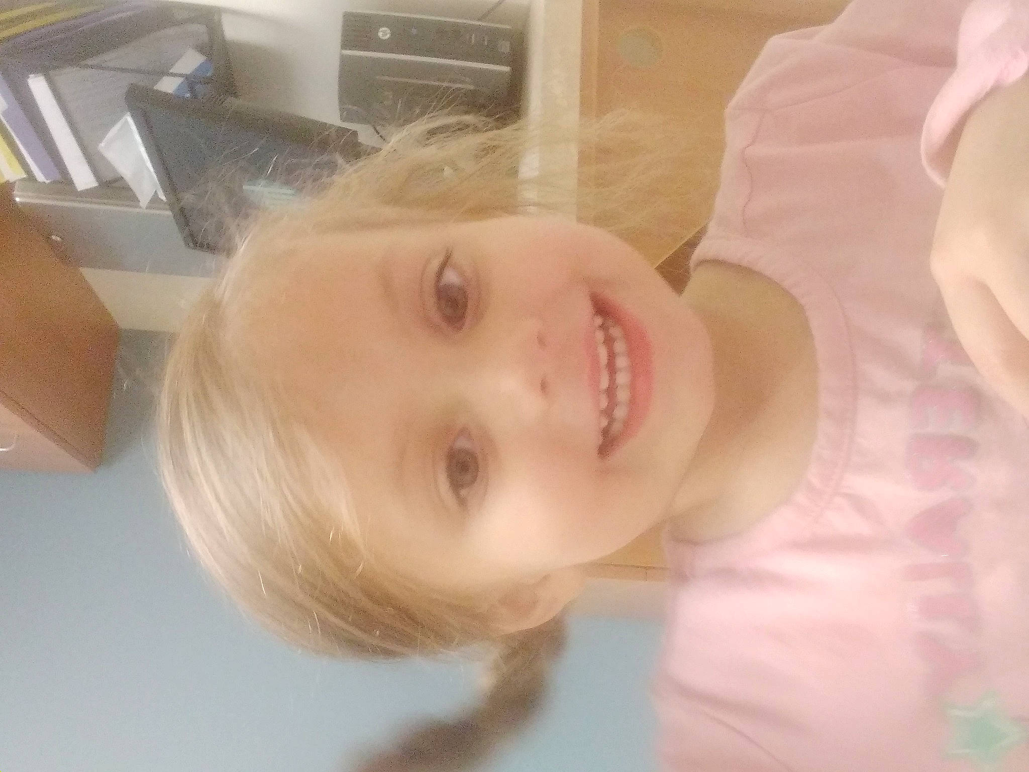 Addilynn is registered to the contest to win money with this photo: baby, baby_laughing, blond, cheek, ear, eyelash, forehead, fun, happy, iris, jaw, joy, lip, neck, nose, person, room, selfie, skin, smile