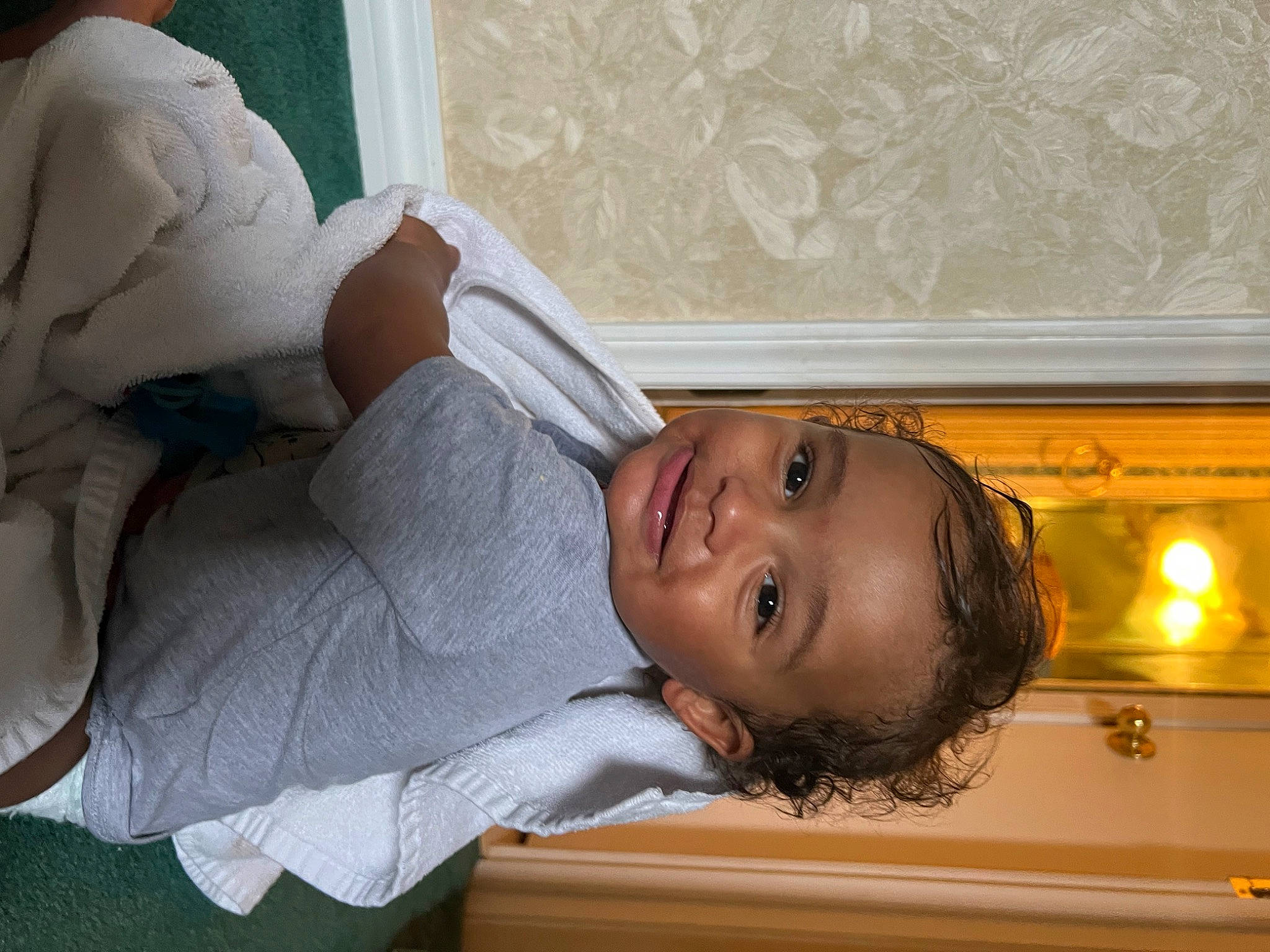 Zaiden joined the competition — help win amazing prizes! child, comfort, elbow, happy, joy, mouth, nose, person, room, sitting, smile, toddler, wood