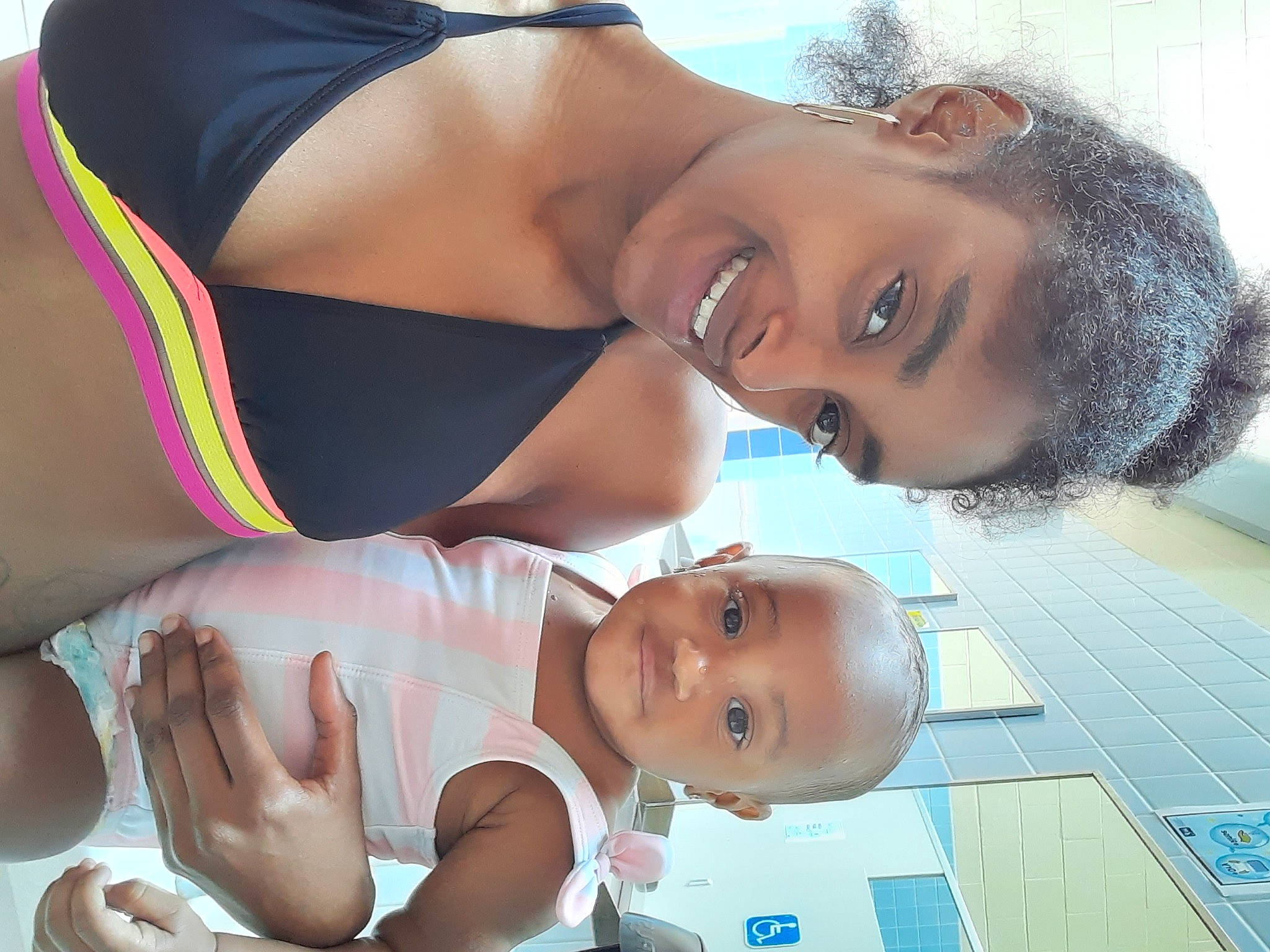 Kathryn is registered to the contest to win money with this photo: abdomen, black_hair, chest, elbow, eyelash, face, facial_expression, fun, gesture, happy, joint, joy, leisure, mouth, muscle, neck, person, skin, smile, stomach