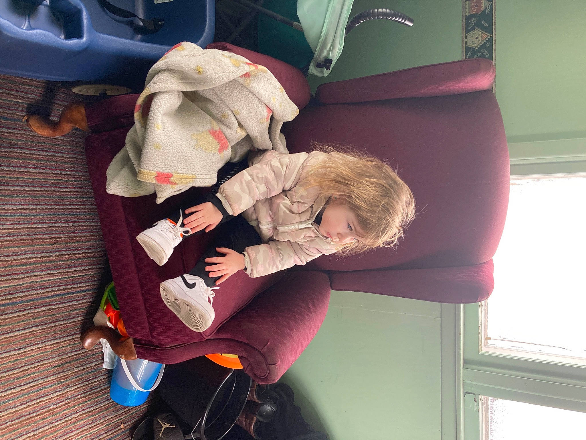 Alice joined the competition — help win amazing prizes! auto_part, baby_carriage, baby_products, car_seat, carmine, child, comfort, fun, hand, human_leg, lap, leg, magenta, person, shoe, sitting, thigh, toddler, tree, trunk