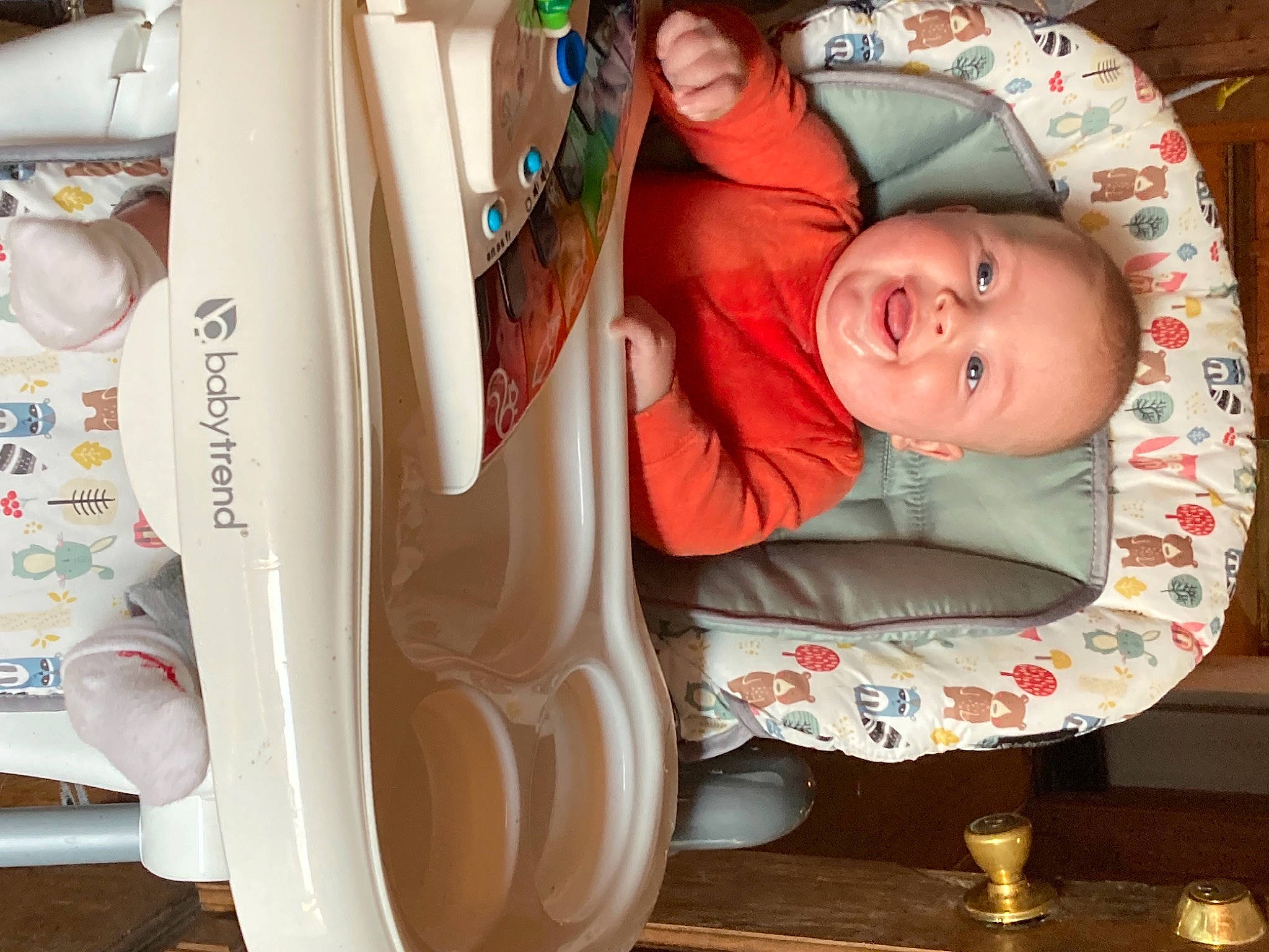 River is registered to the contest to win money with this photo: audio_equipment, baby, baby_carriage, baby_products, baby_safety, baby_toddler_clothing, baby_toys, child, coffee_cup, comfort, home_appliance, infant_bed, kitchen_appliance, laundry_room, major_appliance, mammal, person, room, smile, toddler