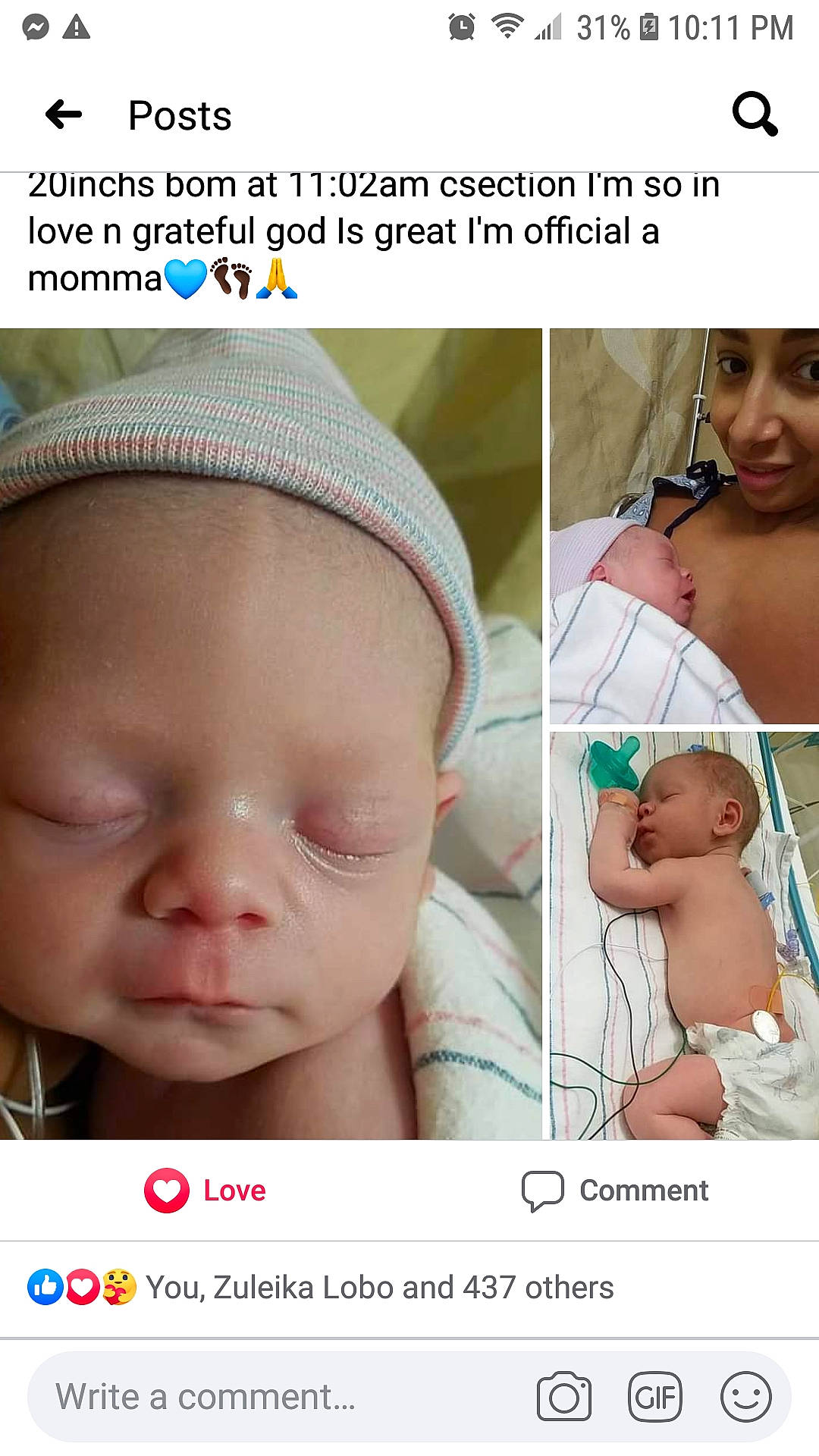 Jordon is registered to the contest to win money with this photo: baby, baby_making_funny_faces, birth, cheek, child, chin, ear, face, facial_expression, forehead, head, headgear, headwear, joy, lip, mouth, nose, person, photo_caption, photography