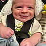 Zayden is registered to the contest to win money with this photo: accessories, baby, babylaughing, belt, blade, bodypart, dagger, face, finger, gun, hand, happy, head, homedecor, knife, person, photography, portrait, smile, weapon