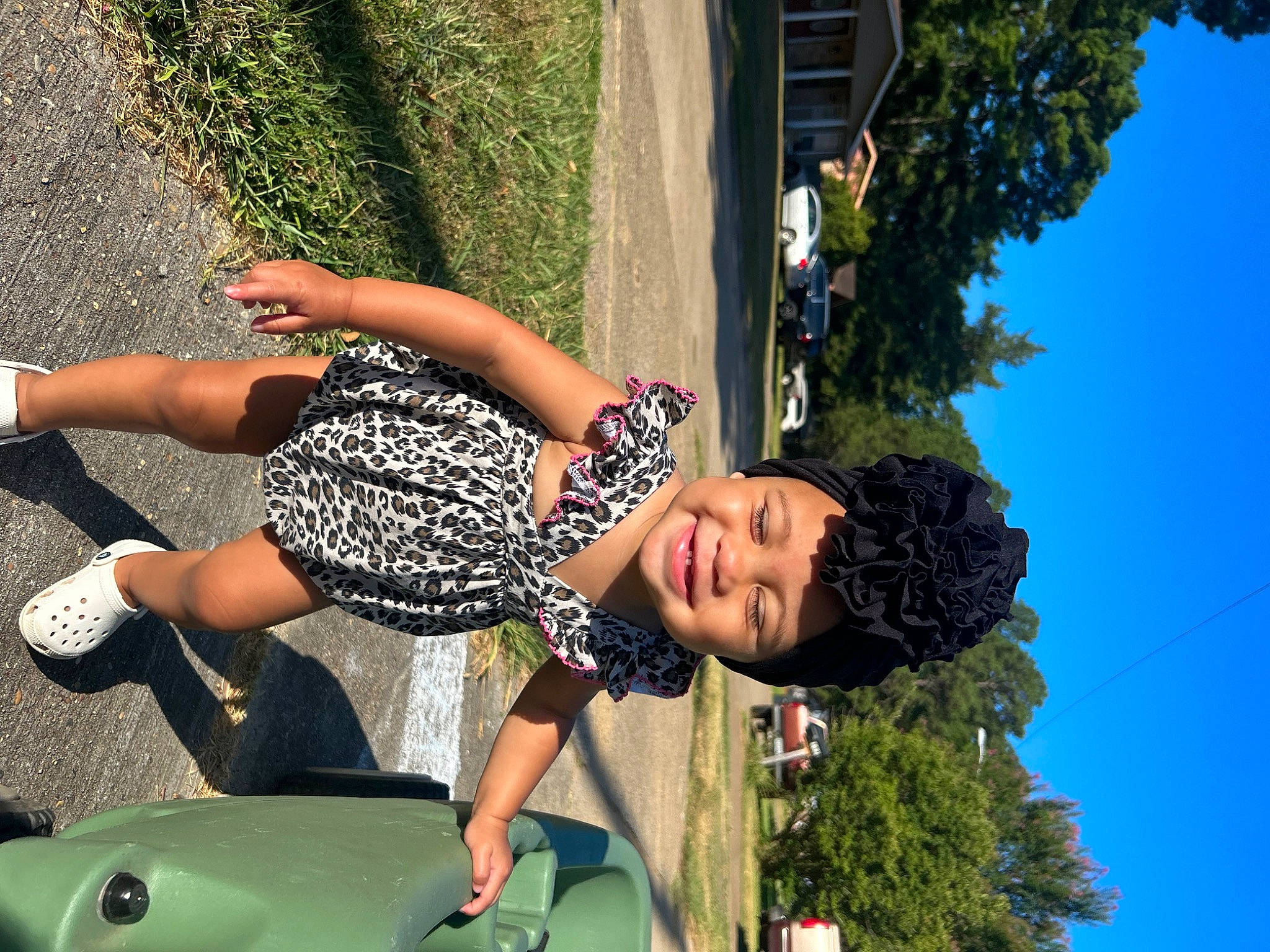 Kaelynn joined the competition — help win amazing prizes! design, fun, grass, green, headwear, human_leg, joy, knee, leg, leisure, motor_vehicle, people_in_nature, person, photograph, plant, recreation, sky, snapshot, sports_equipment, summer