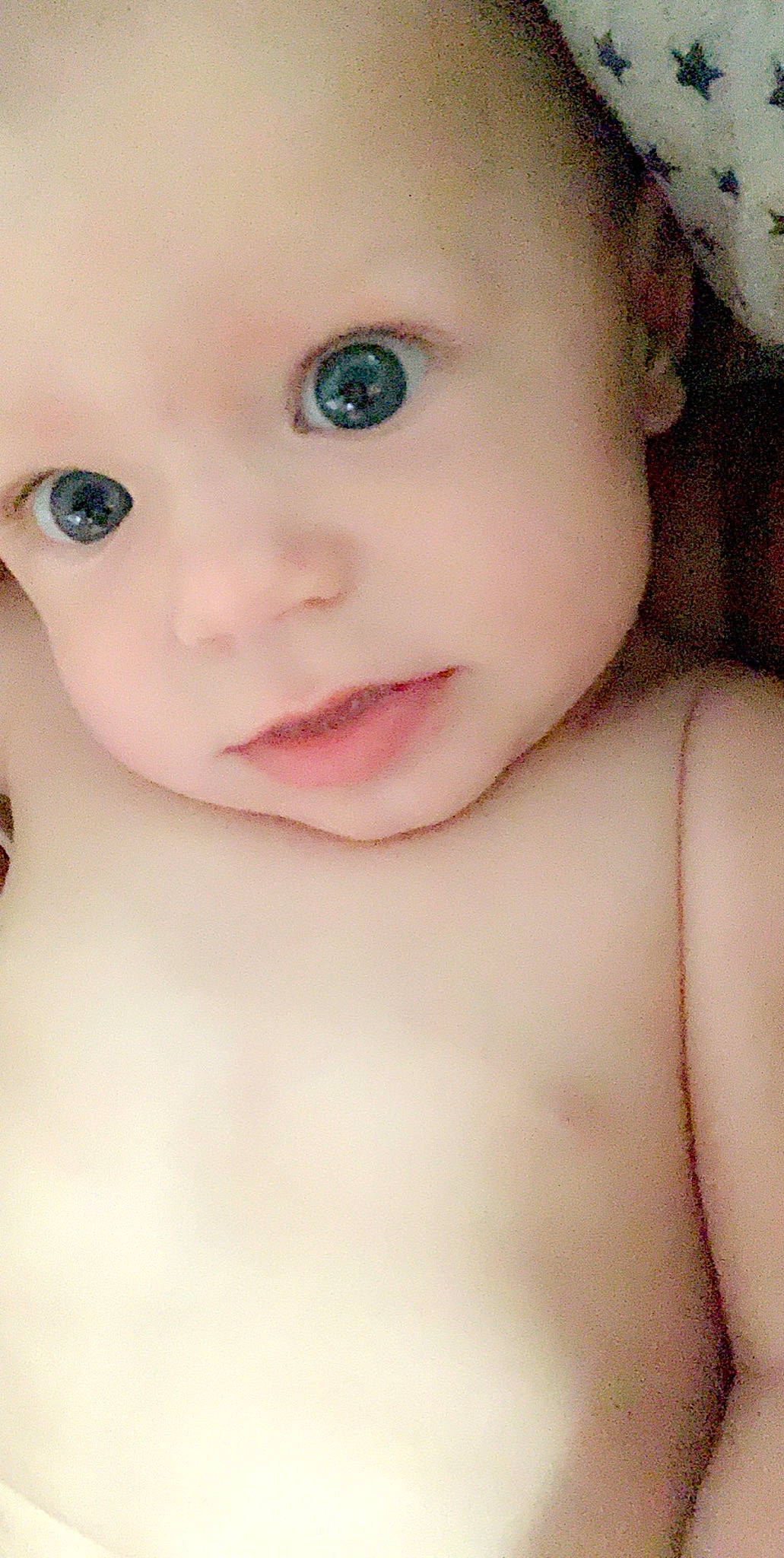 Stella Rae is registered to the contest to win money with this photo: baby, beauty, cheek, child, chin, close_up, eye, eyebrow, eyelash, face, forehead, head, iris, lip, mouth, nose, organ, person, pink, skin