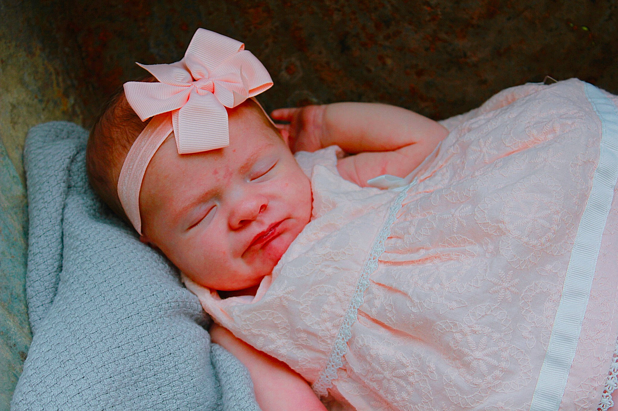 Juliana joined the competition — help win amazing prizes! baby, baby_toddler_clothing, carmine, child, comfort, dress, eyelash, fashion_accessory, glasses, hair_accessory, happy, headband, headpiece, headwear, linens, peach, person, pink, skin, sleeve