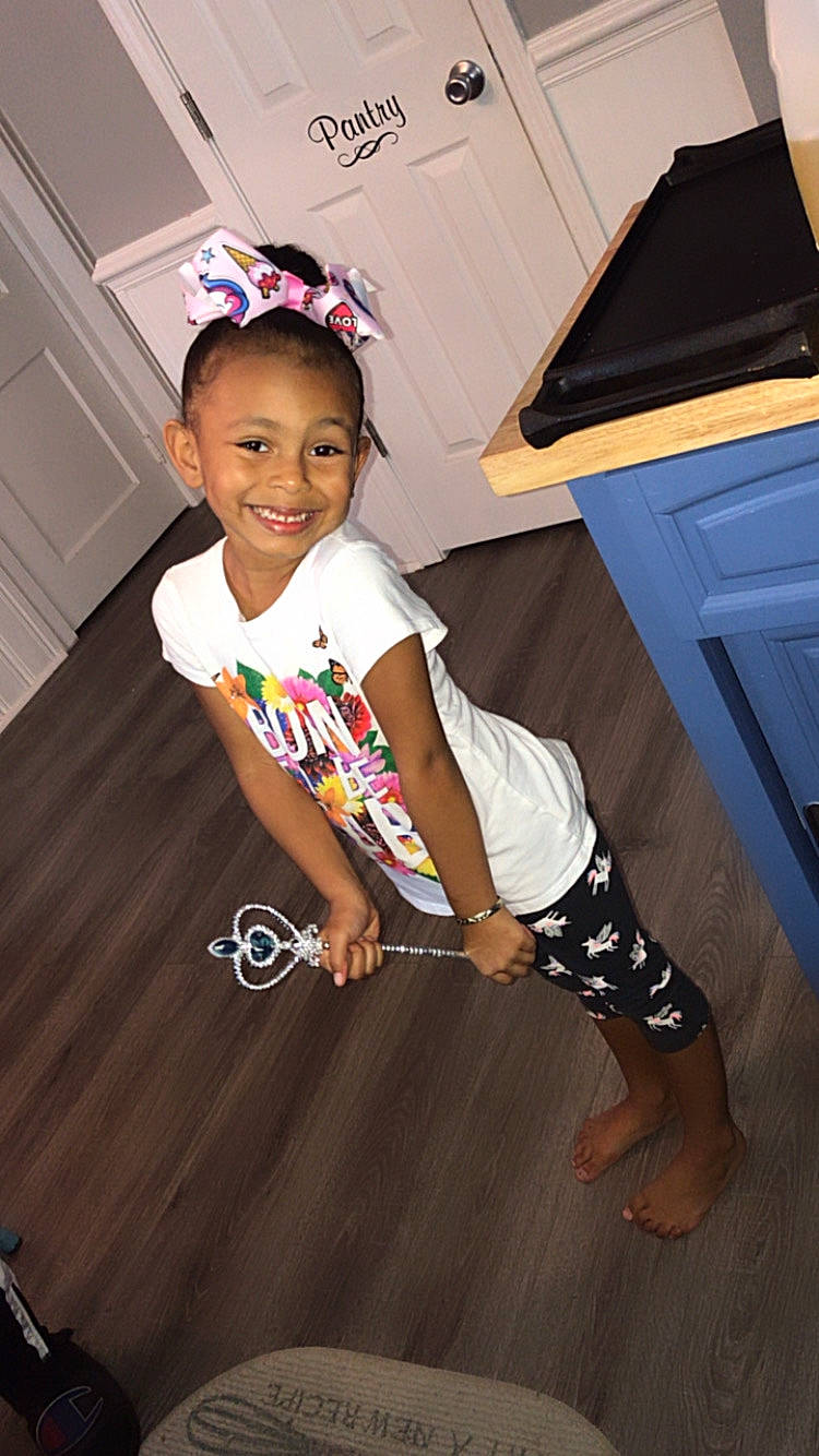 Aminah joined the competition — help win amazing prizes! baby_toddler_clothing, child, costume, fun, joy, person, toddler