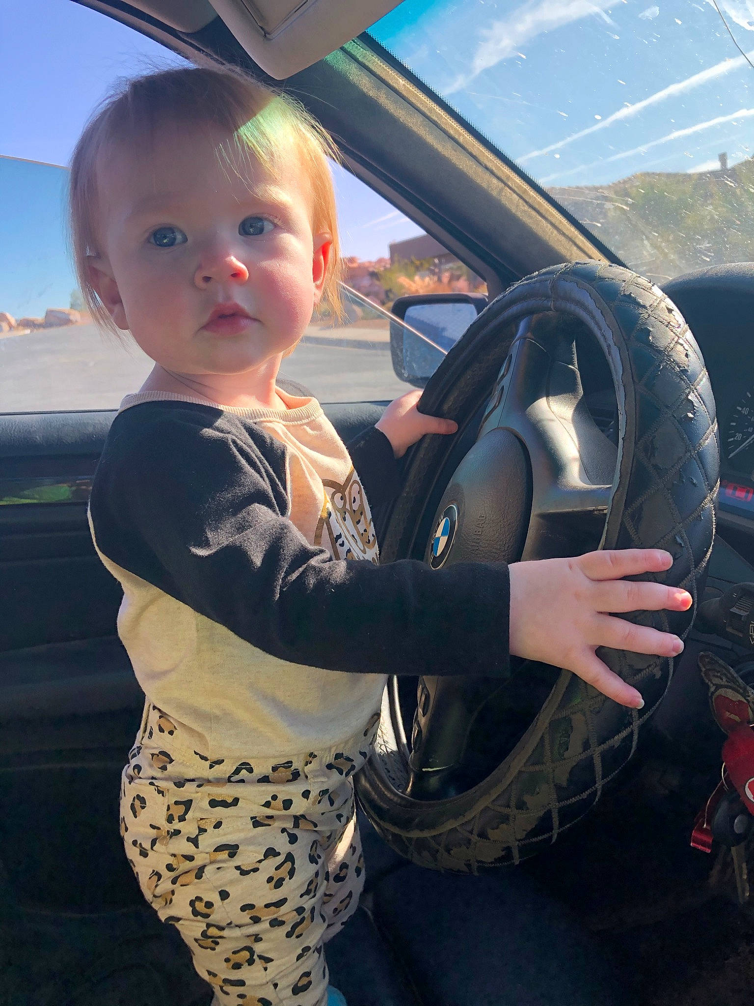 Autumn joined the competition — help win amazing prizes! auto_part, automotive_window_part, baby, car, car_seat, child, driving, family_car, luxury_vehicle, person, steering_part, steering_wheel, toddler, vacation, vehicle, vehicle_door
