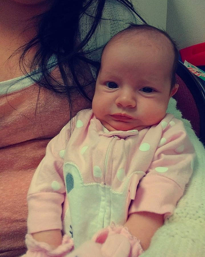 Iliana is registered to the contest to win money with this photo: baby, beauty, cheek, child, chin, cool, eye, eyebrow, face, facial_expression, forehead, hair, head, iris, lip, nose, person, pink, skin, smile