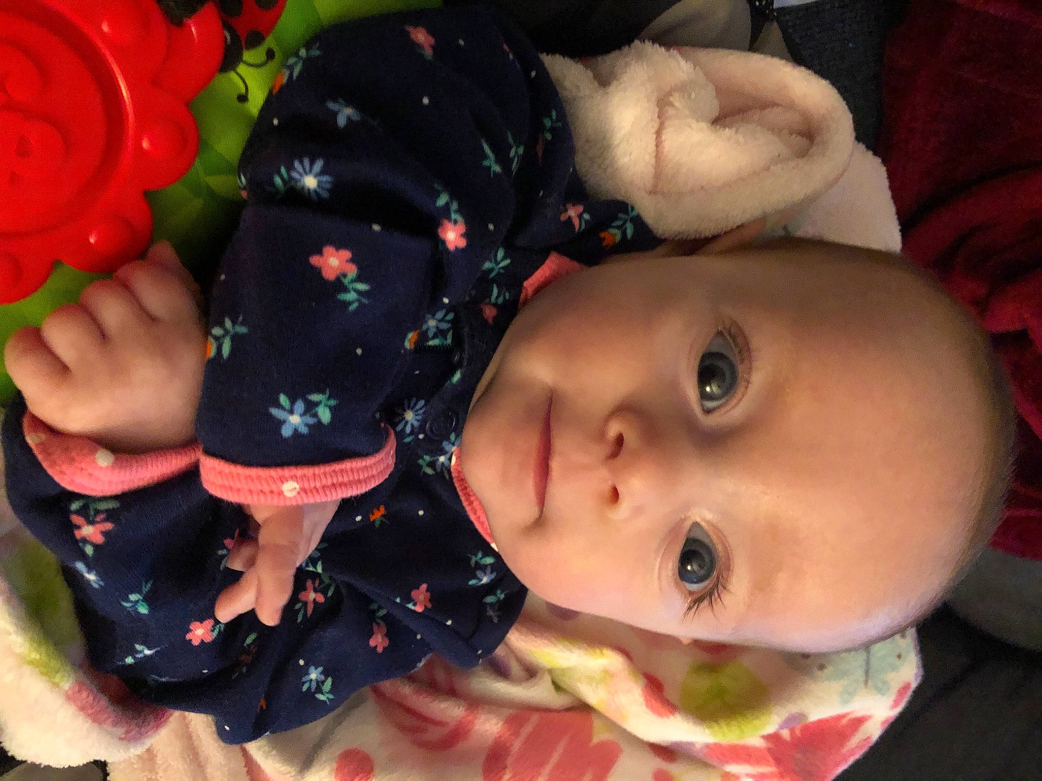 Hermione joined the competition — help win amazing prizes! baby, baby_toddler_clothing, cheek, child, eyelash, happy, headgear, lip, mouth, nose, orange, organ, person, pink, red, skin, sleeve, smile, textile, toddler