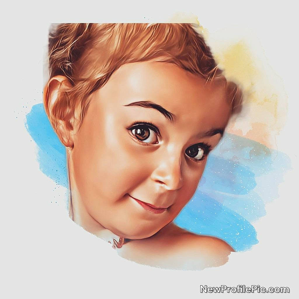 Luna participe au concours pour gagner de l'argent avec cette photo : art, chin, ear, electric_blue, eye, eyebrow, eyelash, forehead, gesture, happy, illustration, iris, jaw, lip, nose, paint, painting, person, smile, step_cutting