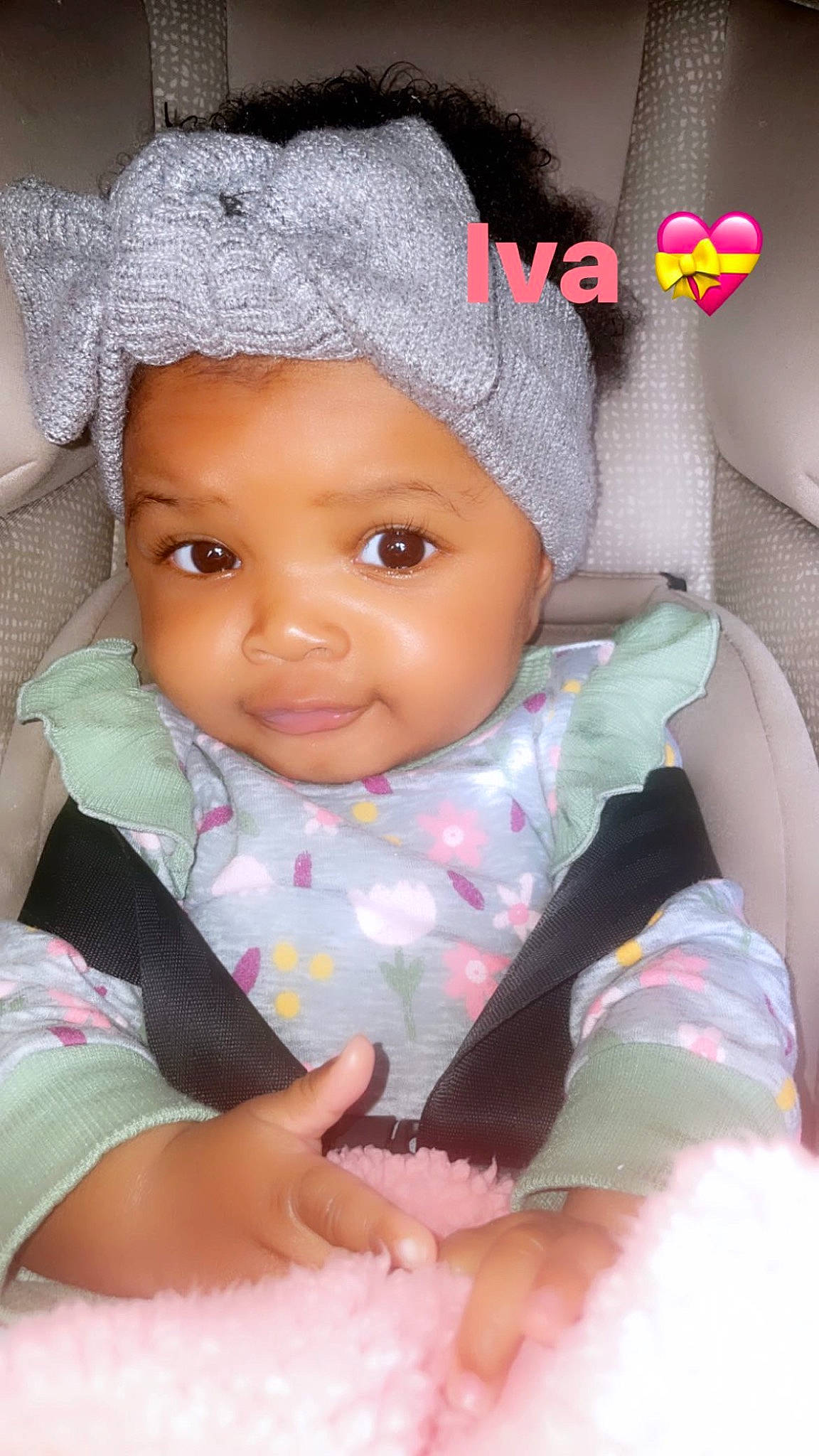 Iva joined the competition — help win amazing prizes! baby, baby_products, baby_toddler_clothing, cap, cheek, child, comfort, eyebrow, eyelash, fashion_accessory, happy, headgear, headwear, iris, lip, mouth, nose, person, pink, skin