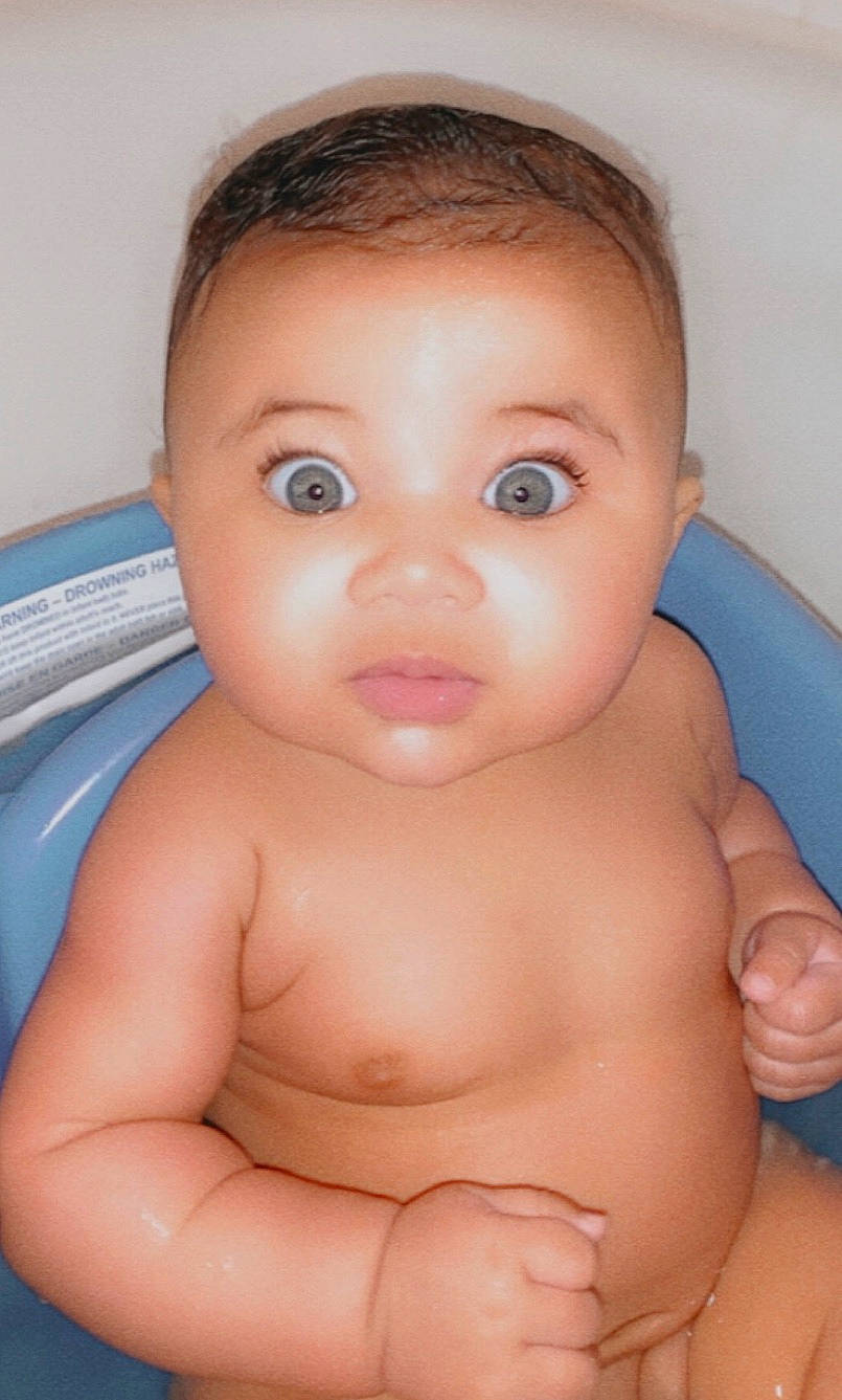 Macy joined the competition — help win amazing prizes! baby, baby_bathing, baby_making_funny_faces, bathing, cheek, child, chin, eye, eyebrow, face, forehead, head, iris, lip, mouth, muscle, nose, person, skin, stomach