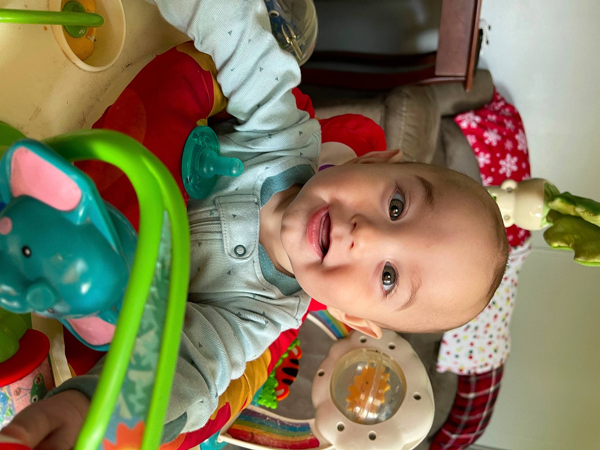 Dallas joined the competition — help win amazing prizes! baby, baby_products, baby_toddler_clothing, baby_toys, cheek, child, event, fun, green, happy, head, mouth, nose, organ, person, play, product, room, smile, toddler