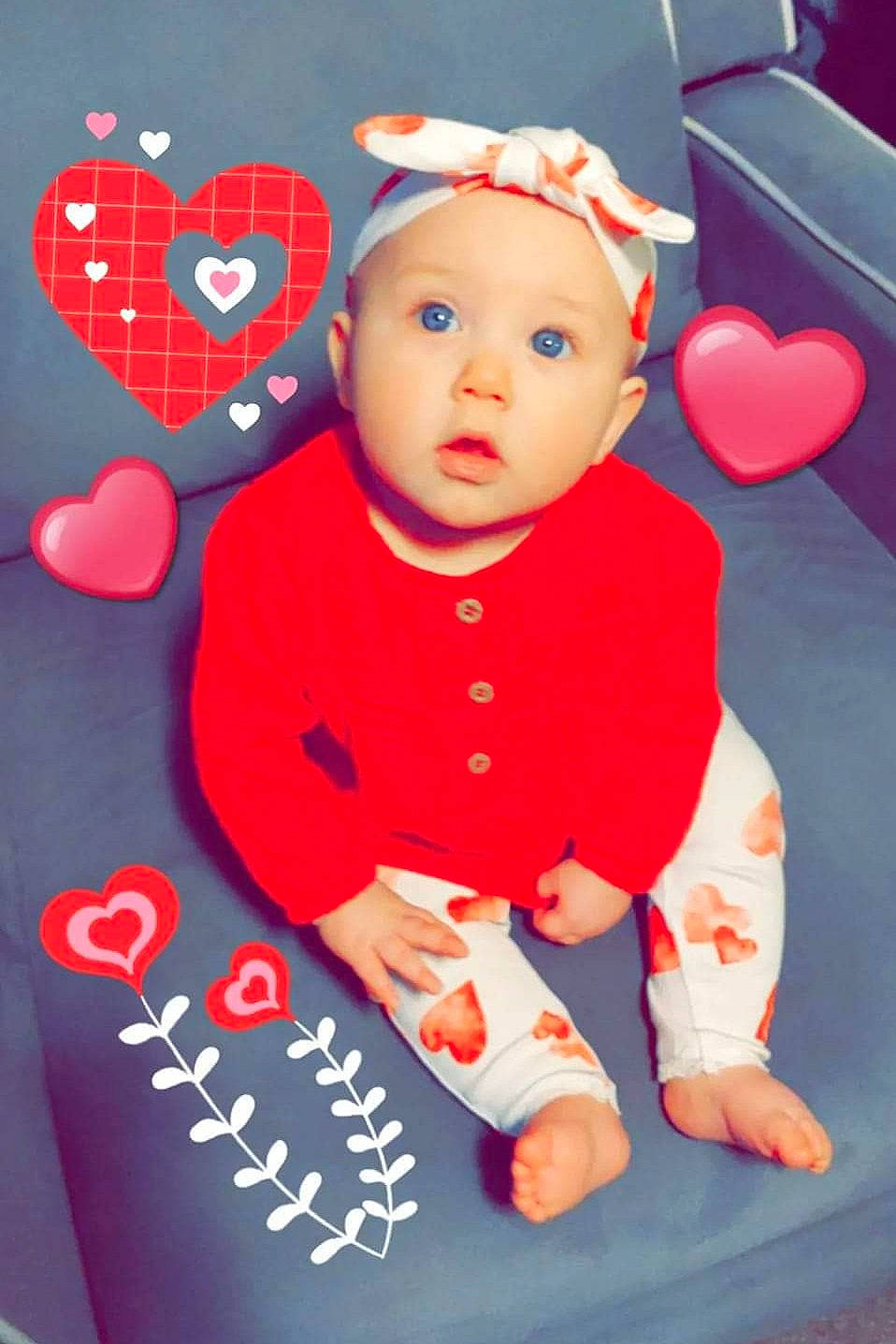 Lillian Analiese joined the competition — help win amazing prizes! baby, baby_toddler_clothing, carmine, cheek, child, christmas, design, event, font, foot, fun, happy, headwear, holiday, peach, person, pink, product, red, sleeve