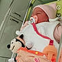Ruby a rejoint le concours — aidez-le/la à gagner de superbes lots ! newborn, baby, infant, sleeping, pacifier, pacifier_clip, plush_toy, mickey_mouse_toy, bassinet, hospital, crib, blanket, beanie, swaddle, pink, hospital_bed, screenshot, mobile_ui, toy, cute