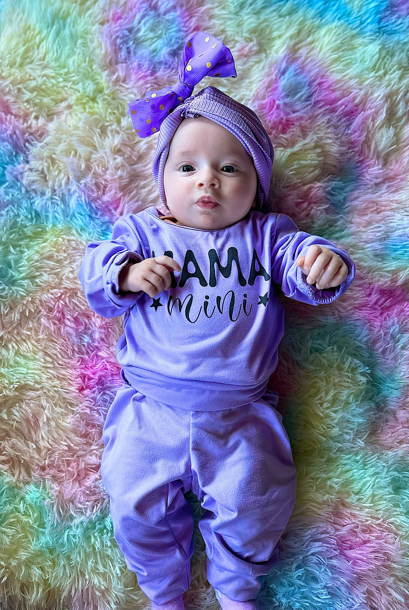 Ariel joined the competition — help win amazing prizes! art, baby, baby_toddler_clothing, child, electric_blue, face, grass, happy, headgear, headwear, magenta, outerwear, people_in_nature, person, pink, purple, sleeve, textile, toddler, tree