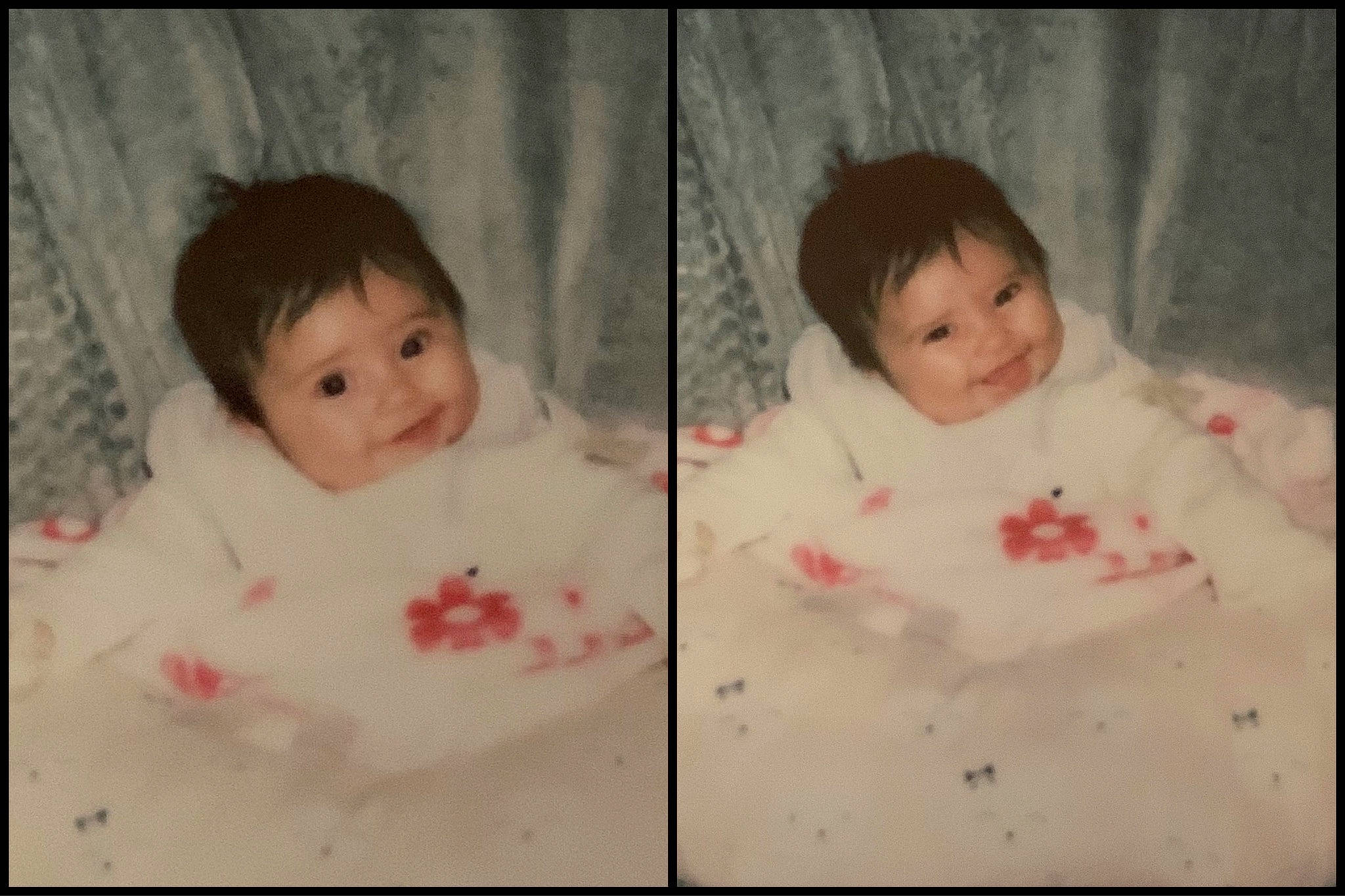 Lorraine is registered to the contest to win money with this photo: baby, cheek, child, eye, face, head, iris, joy, lip, person, photograph, photography, portrait, skin, smile, toddler