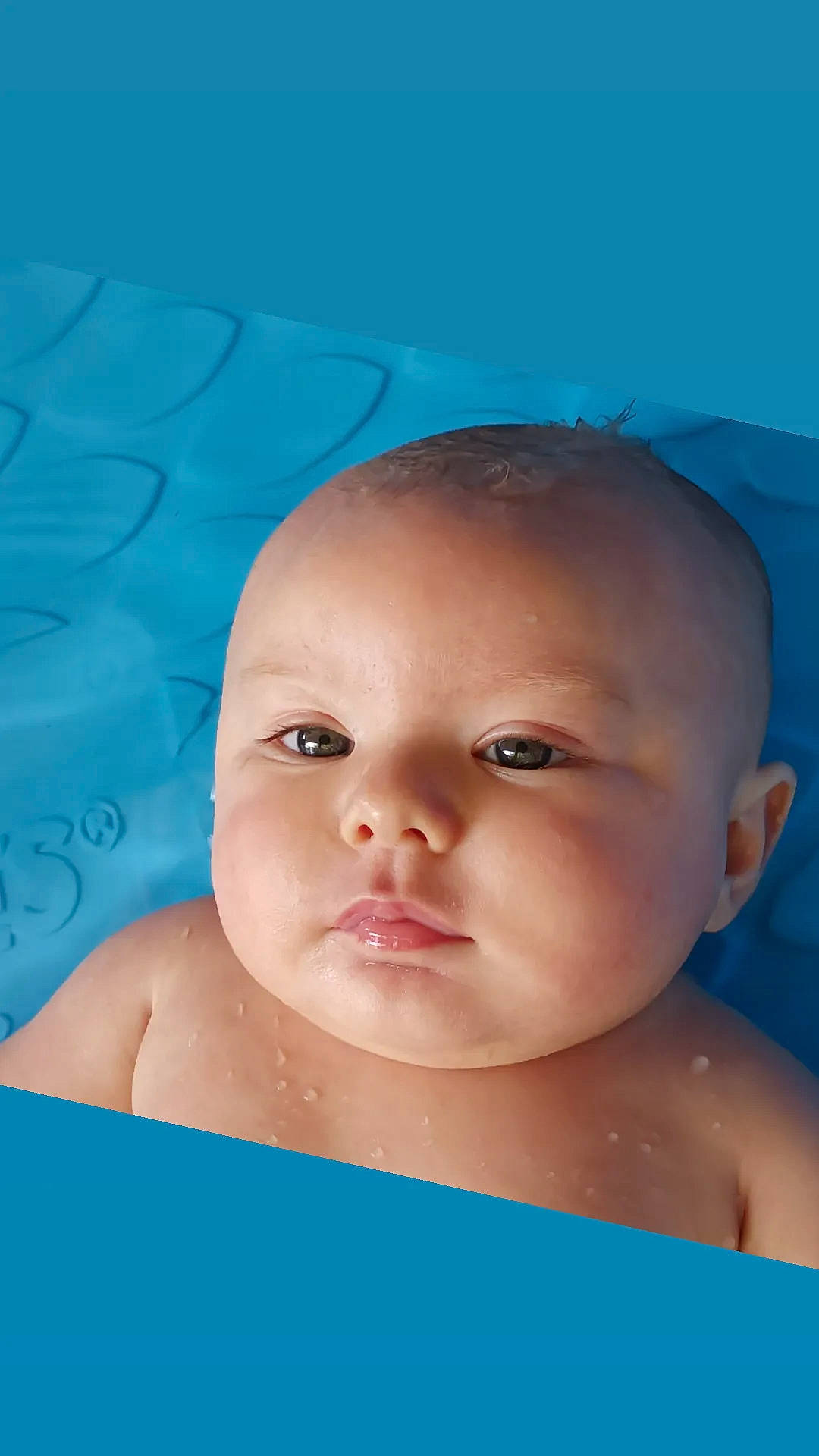 Mayson joined the competition — help win amazing prizes! azure, baby, baby_bathing, blue, cheek, chin, eye, eyebrow, eyelash, face, facial_expression, fluid, forehead, head, iris, lip, mouth, neck, nose, person