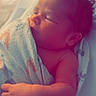 newborn, baby, sleeping, infant, wrapped, blanket, hospital, peaceful, cute, child, soft, tiny, fingers, face, skin, portrait, resting, young, newborn_baby, lying_down
