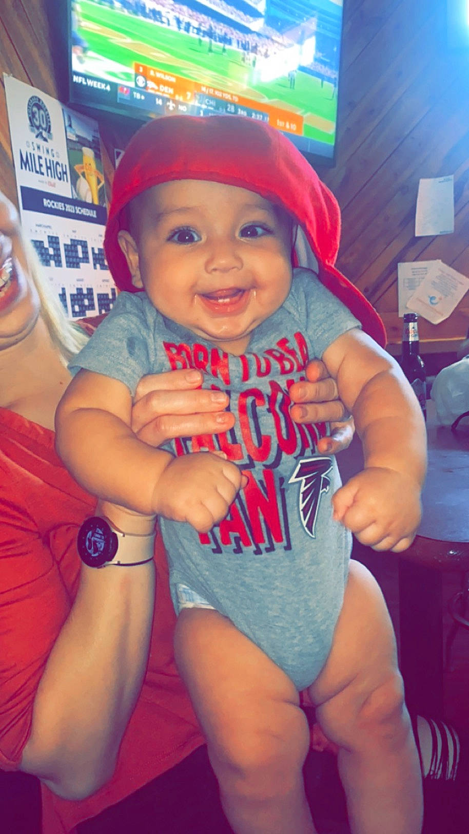 Joseph joined the competition — help win amazing prizes! baby, baby_toddler_clothing, baseball_cap, cap, cool, electric_blue, fun, happy, hat, headwear, human_leg, joy, knee, one_piece_swimsuit, organ, person, skin, smile, swimwear, thigh