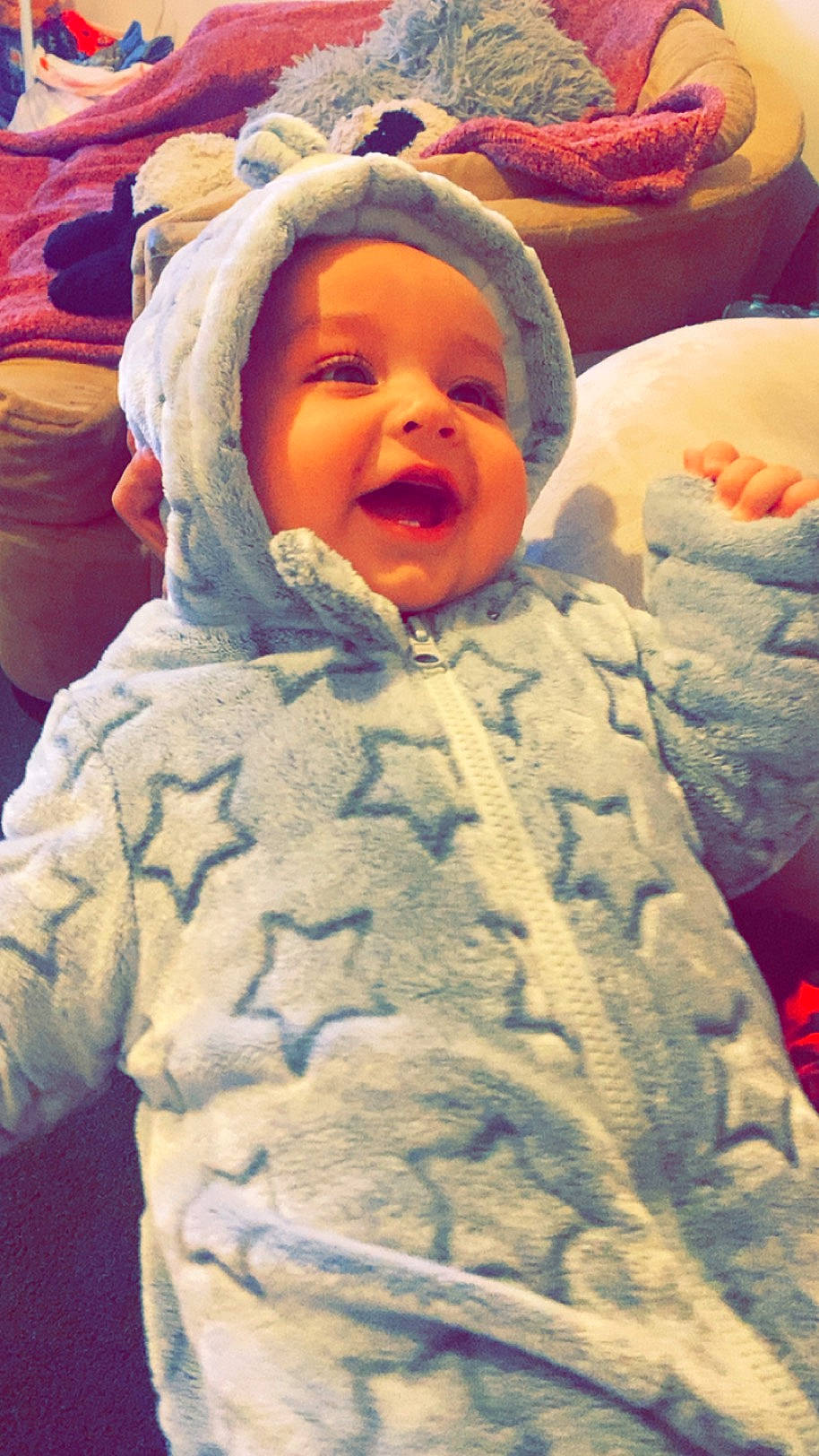 Joseph joined the competition — help win amazing prizes! baby, baby_sleeping, baby_toddler_clothing, cheek, child, comfort, eye, face, fun, happy, head, linens, mouth, nose, person, skin, sleeve, smile, textile, toddler