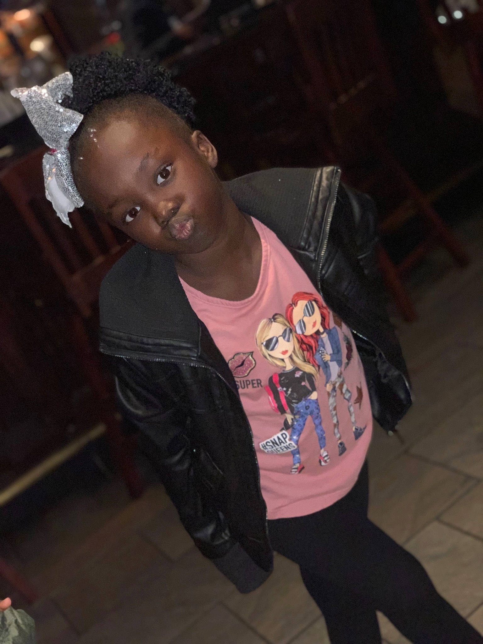 Miranda joined the competition — help win amazing prizes! black_hair, cool, fashion, fun, girl, hairstyle, long_hair, person, product, snapshot, textile