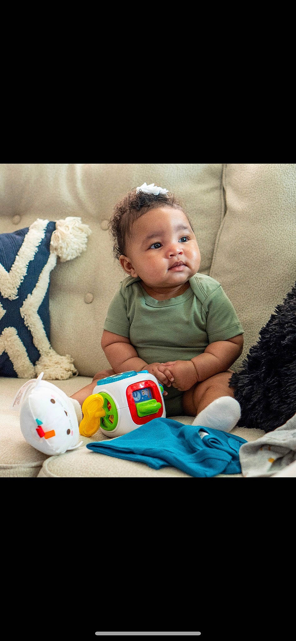 Noelle joined the competition — help win amazing prizes! baby, baby_sleeping, baby_toddler_clothing, blue, child, comfort, eye, face, facial_expression, fun, grass, happy, headgear, person, product, room, skin, stuffed_toy, t_shirt, toddler