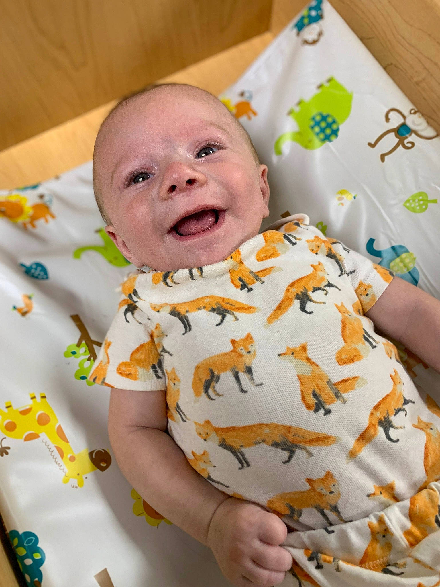 Clinton joined the competition — help win amazing prizes! baby, baby_toddler_clothing, blanket, child, person, smile, toddler, yellow