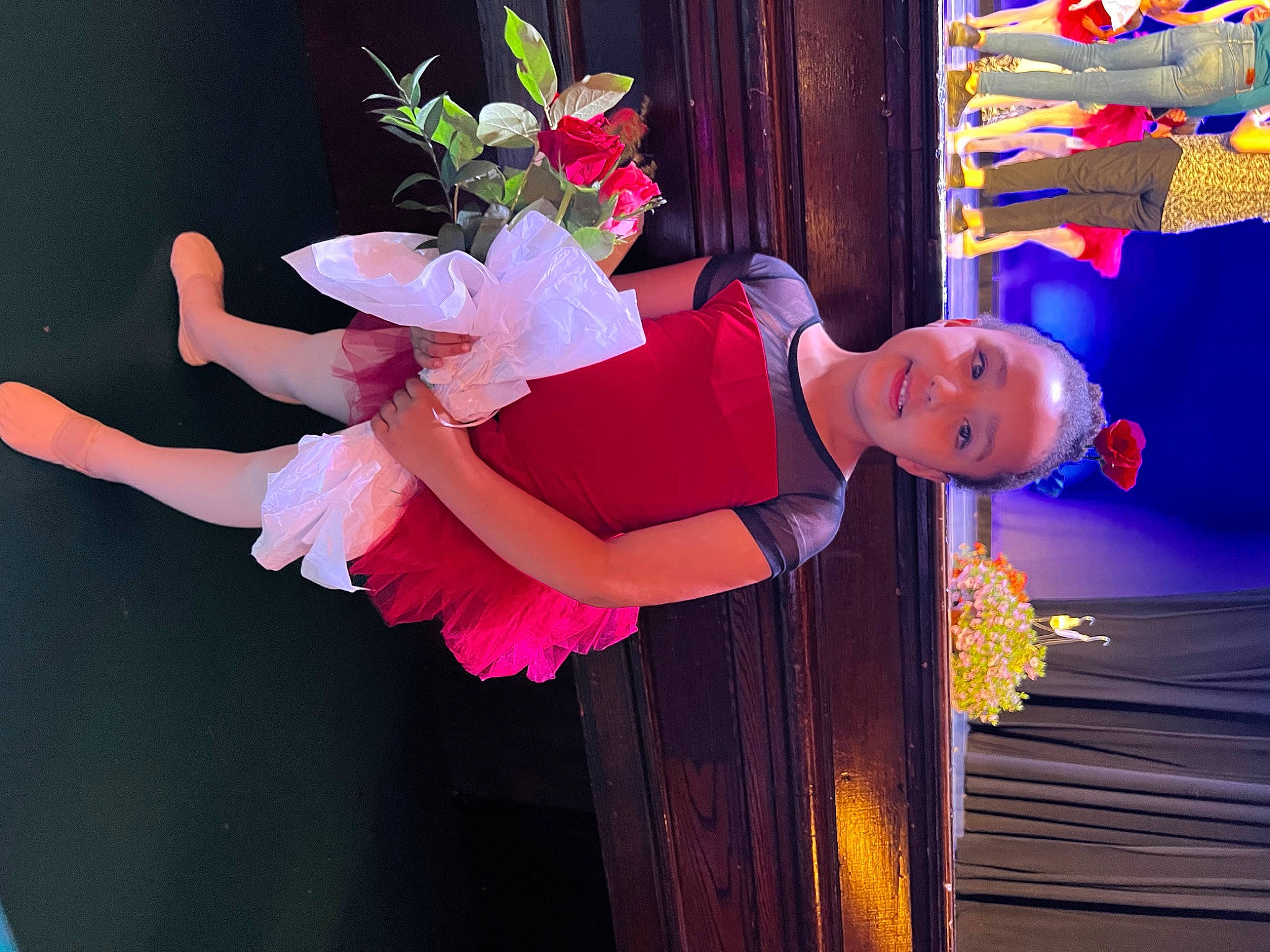 Malaya is registered to the contest to win money with this photo: ballet_tutu, costume, dancer, electric_blue, entertainment, event, fashion_design, flower, fun, happy, human_leg, joy, magenta, performance, performance_art, performing_arts, person, petal, pink, plant