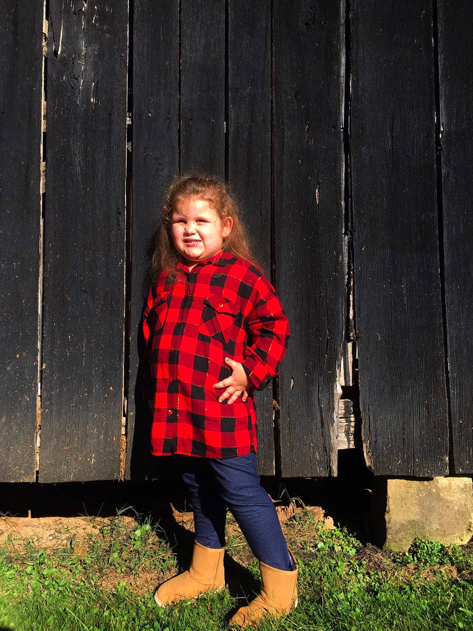 Destiny is registered to the contest to win money with this photo: child, child_model, design, fun, grass, joy, pattern, person, photograph, photography, plaid, smile, standing, tartan, textile, toddler