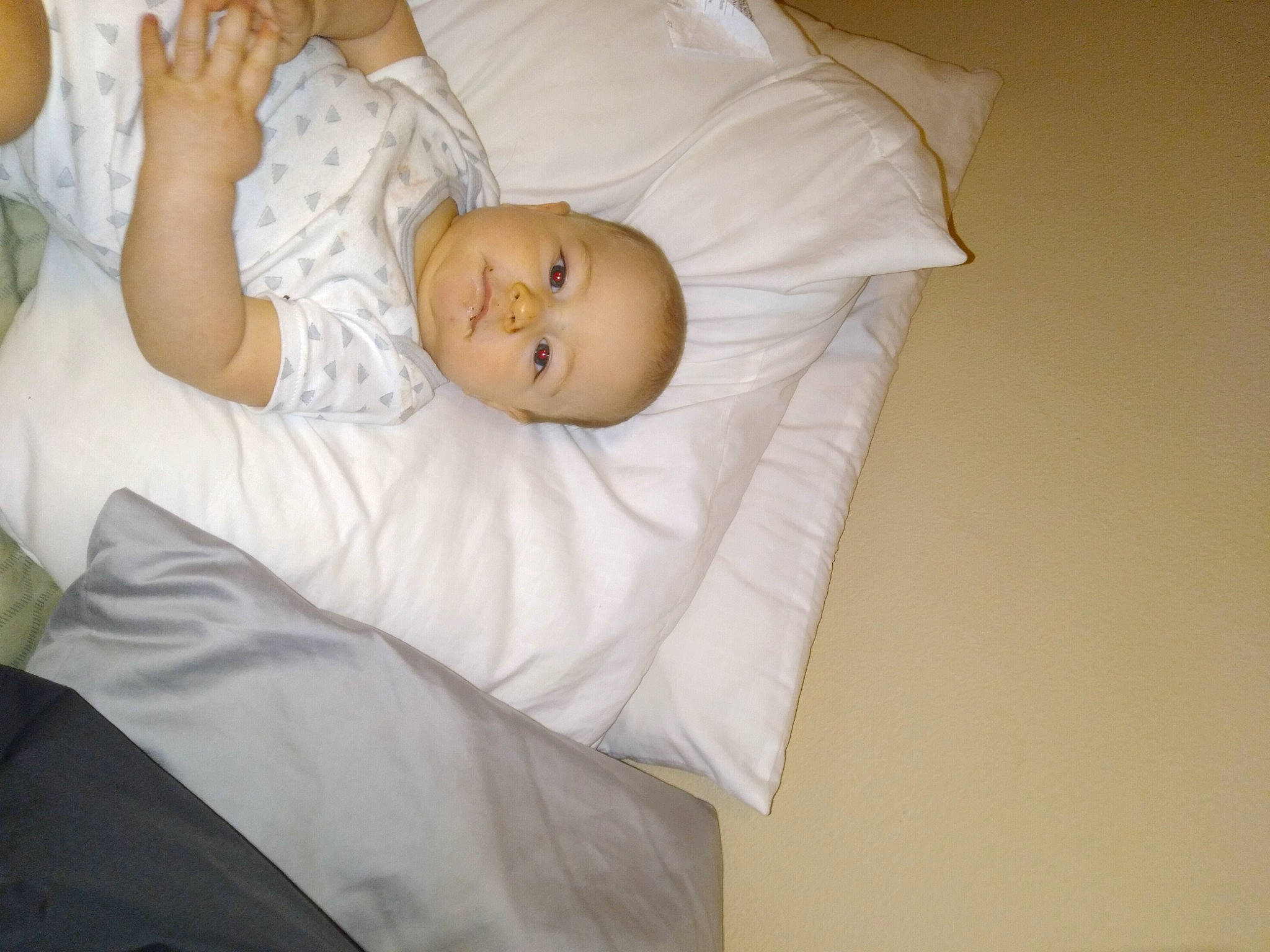 Draven joined the competition — help win amazing prizes! baby, baby_products, baby_toddler_clothing, bed, bed_sheet, bedding, bedtime, child, comfort, linens, nose, person, sleep