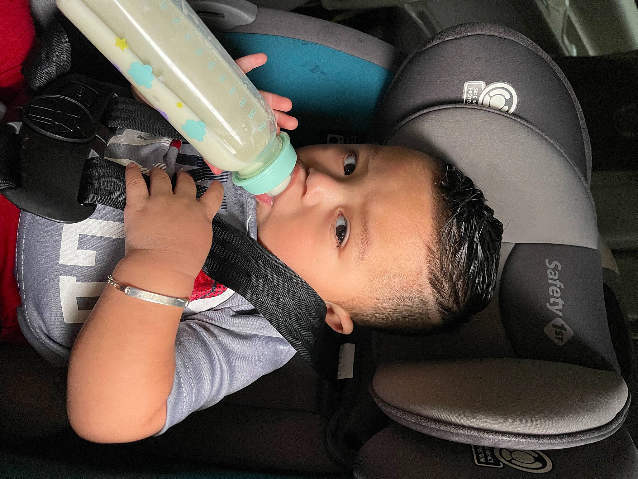 Bryan joined the competition — help win amazing prizes! audio_equipment, auto_part, automotive_design, baby, baby_products, car_seat, child, comfort, flash_photography, fun, nail, person, personal_protective_equipment, service, sports_gear, toddler, vehicle_door, watch