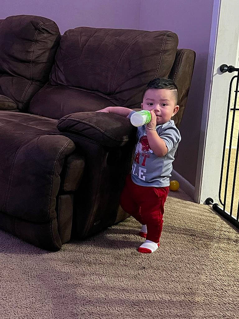 Bryan joined the competition — help win amazing prizes! baby, baby_toddler_clothing, carmine, chair, club_chair, comfort, couch, door, flooring, fun, hardwood, leg, living_room, magenta, person, purple, sitting, studio_couch, tints_and_shades, toddler
