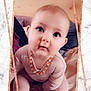 Athénaïs a rejoint le concours — aidez-le/la à gagner de superbes lots ! adorable, baby, blue_eyes, child, closeup, curious, cute, expression, face, framed, head, indoors, infant, marble_background, necklace, pink_clothing, portrait, sitting, skin, young