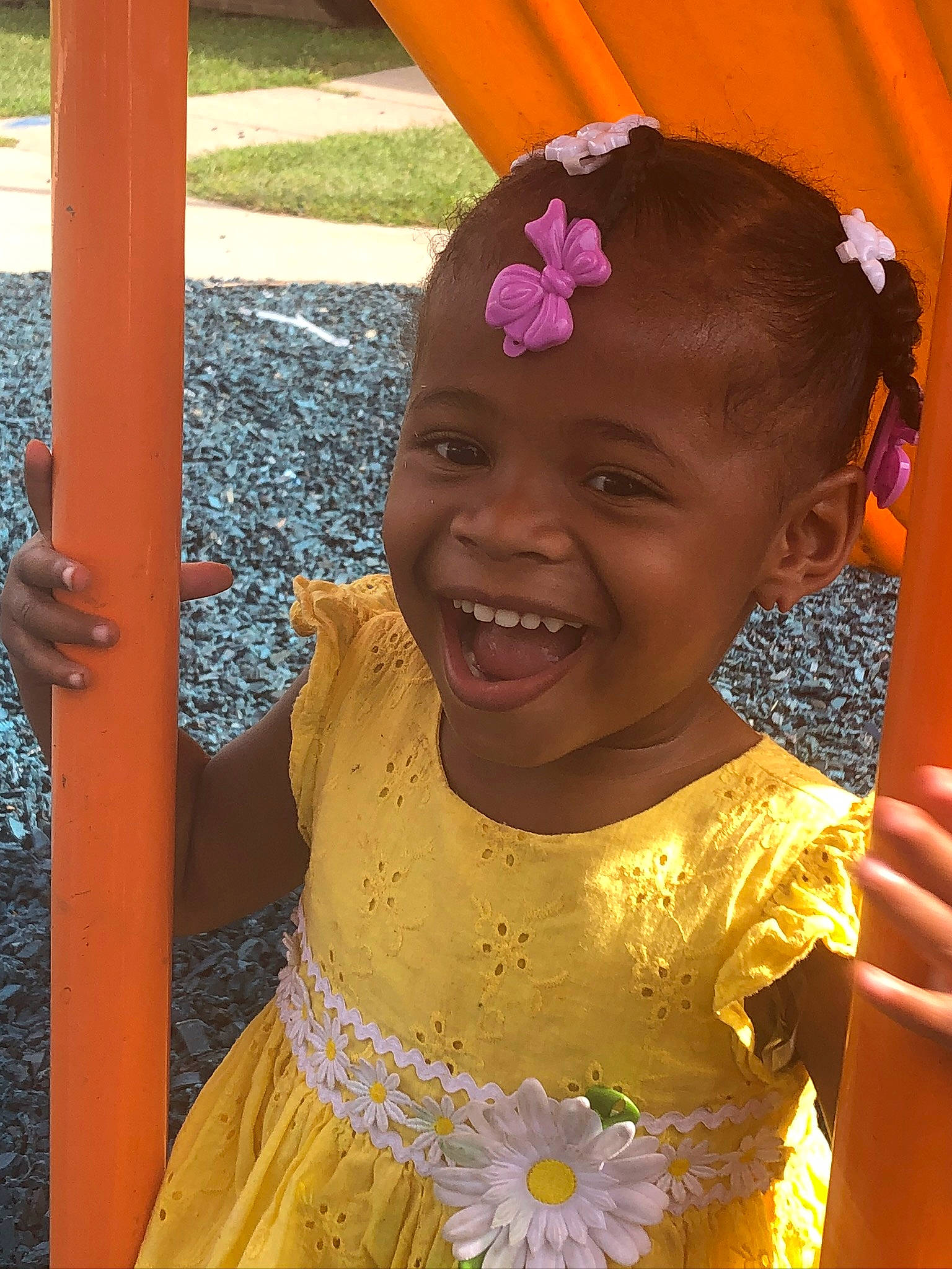 Amiya joined the competition — help win amazing prizes! child, fashion_accessory, hair_accessory, happy, joy, person, smile, yellow