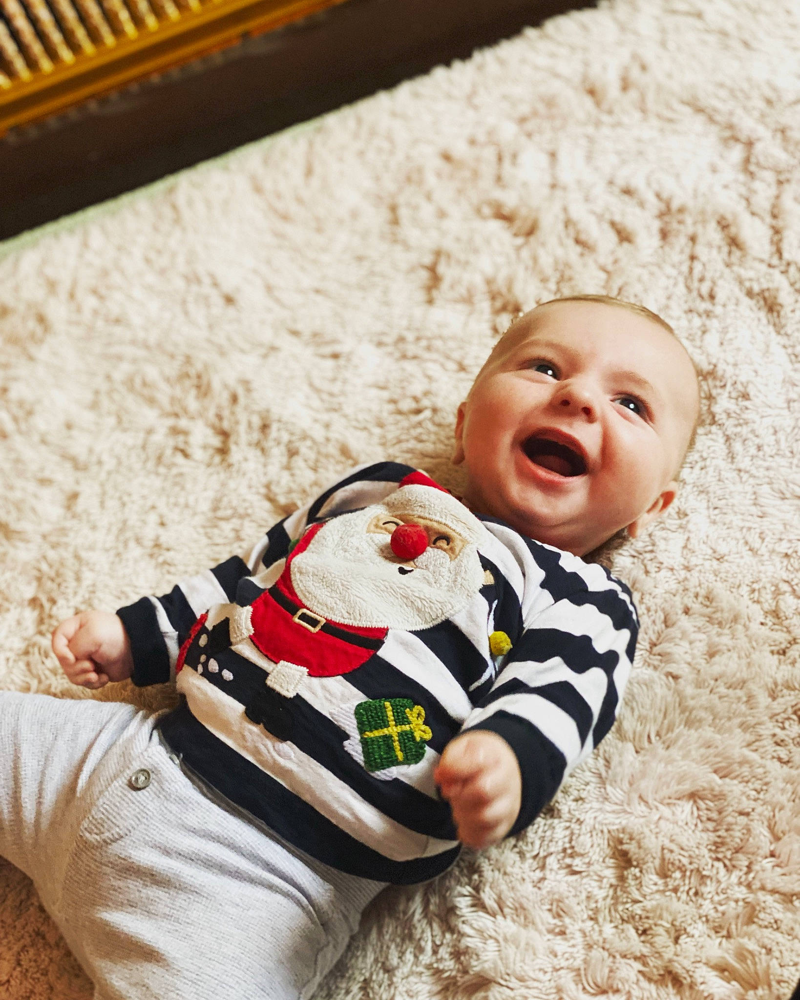 Arthur joined the competition — help win amazing prizes! baby, baby_laughing, baby_toddler_clothing, child, comfort, eye, facial_expression, flooring, fun, grass, happy, head, nose, people_in_nature, person, skin, sleeve, smile, t_shirt, toddler