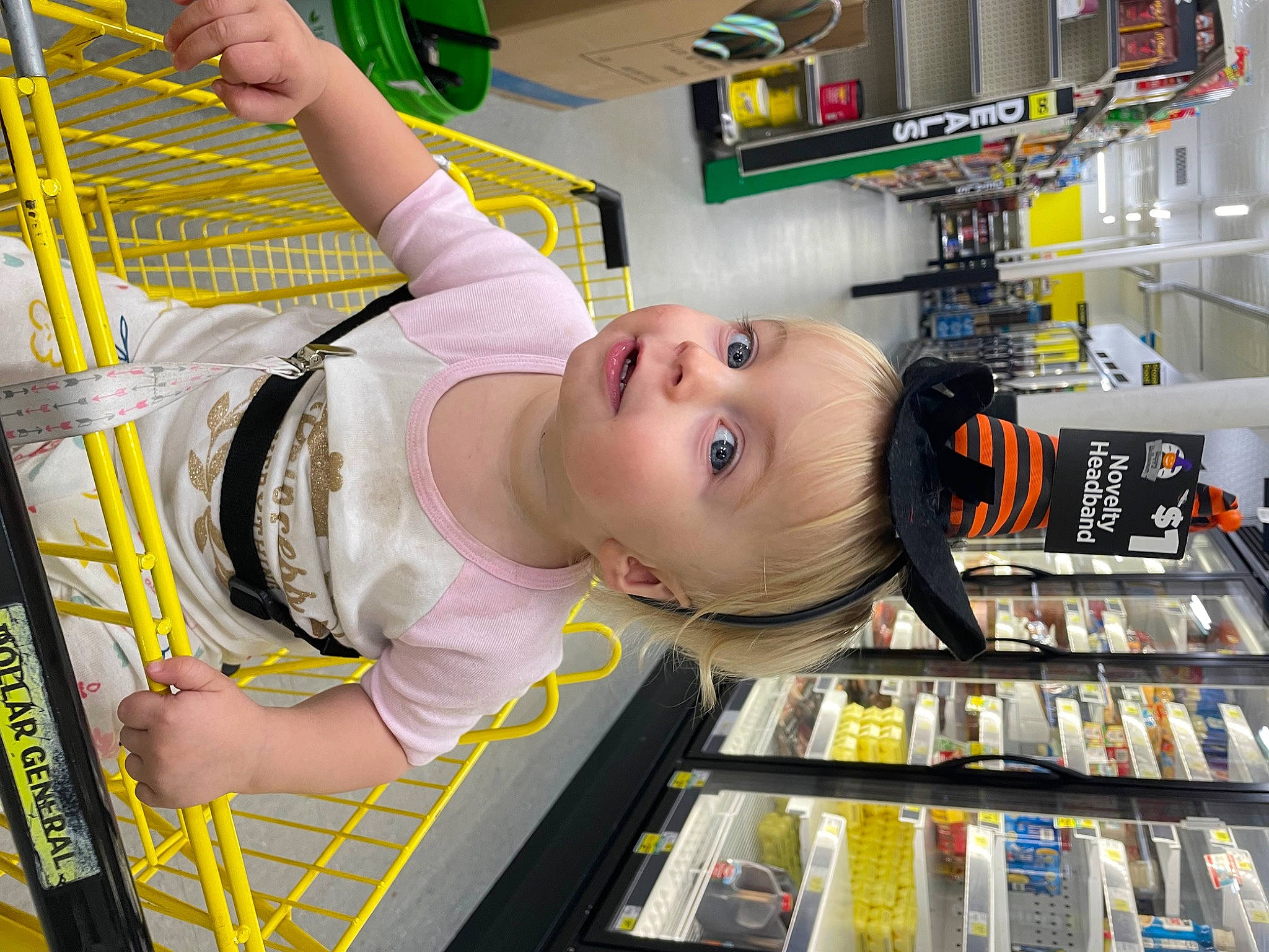 Freya Star Newburry is registered to the contest to win money with this photo: baby, baby_products, baby_safety, baby_toddler_clothing, bookcase, child, customer, fun, people, person, play, playground, publication, retail, shelf, shelving, smile, t_shirt, toddler, toy