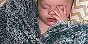 Wyatt joined the competition — help win amazing prizes! baby, blanket, child, comfort, cozy, cute, face, fuzzy, hand, indoors, infant, nap, peaceful, pillow, rest, sleeping, soft_texture, toddler, warm, zigzag_pattern