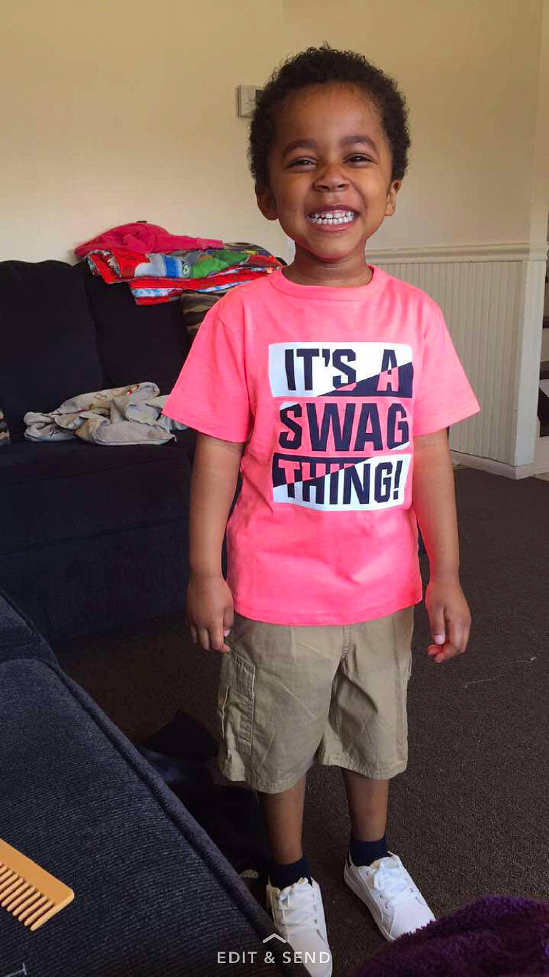 Keyshawn is registered to the contest to win money with this photo: boy, child, day, joy, male, man, people, person