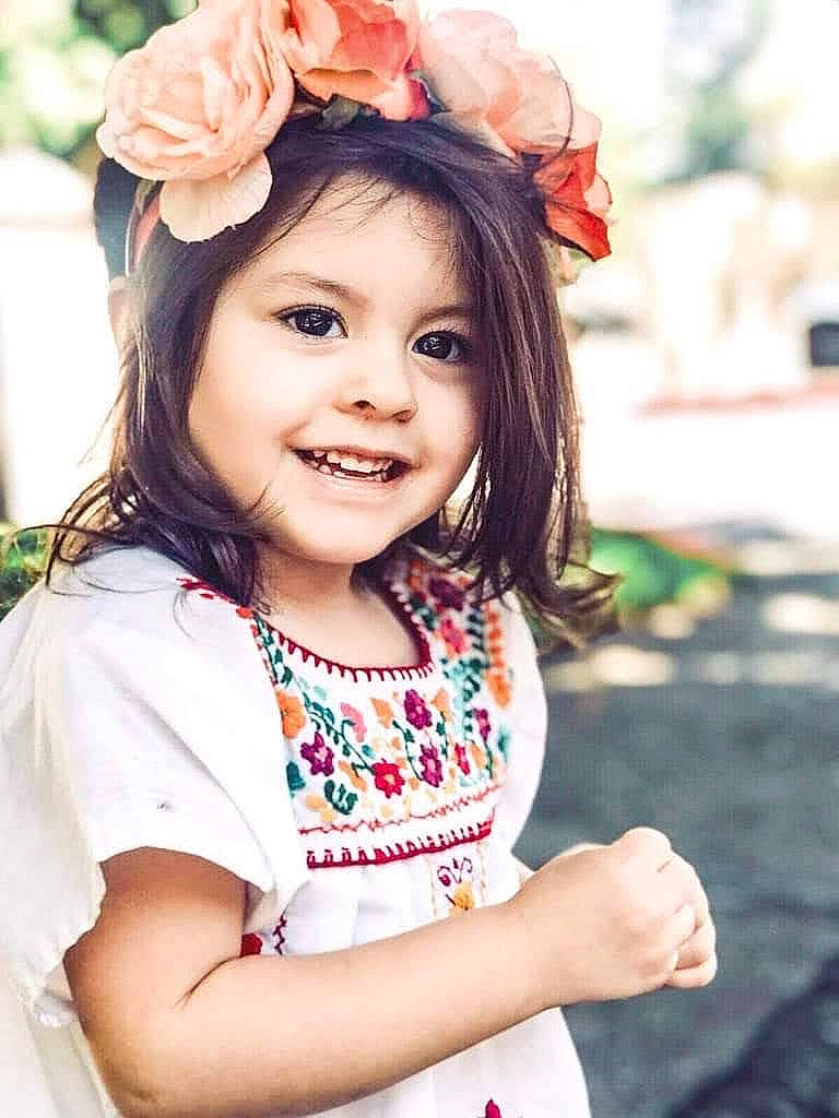 Araceli joined the competition — help win amazing prizes! beauty, child, child_model, fashion_accessory, flower, hair_accessory, happy, headband, headgear, joy, person, photography, pink, plant, portrait_photography, skin, smile, toddler