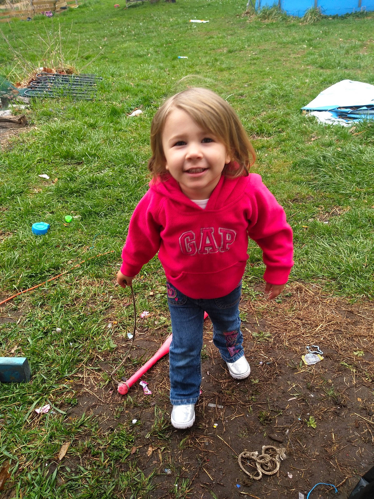 Natalie joined the competition — help win amazing prizes! arbor_day, baby_toddler_clothing, child, fun, garden, garden_tool, gardening, grass, grass_family, grassland, happy, joy, outdoor_recreation, people_in_nature, person, plant, play, recreation, smile, soil