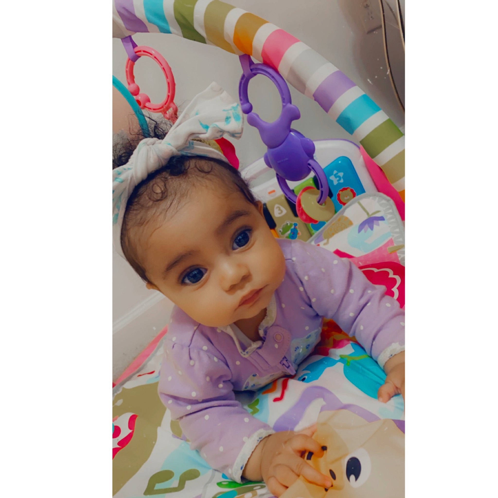 Isabella joined the competition — help win amazing prizes! baby, baby_products, baby_toddler_clothing, baby_toys, cap, child, comfort, face, facial_expression, fun, happy, head, linens, outerwear, person, play, shirt, sleeve, smile, t_shirt