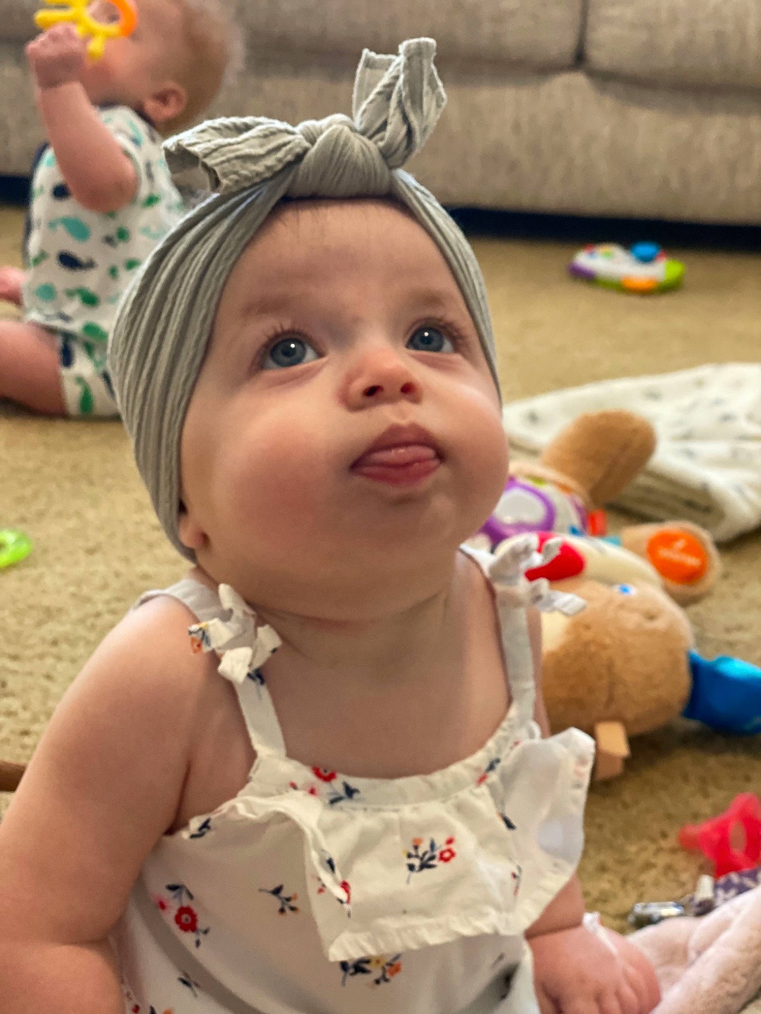 Sparkle joined the competition — help win amazing prizes! baby, baby_toddler_clothing, blond, blurred, cheek, child, eyelash, face, fashion_accessory, fun, grass, happy, headwear, iris, leisure, lip, person, pink, skin, summer