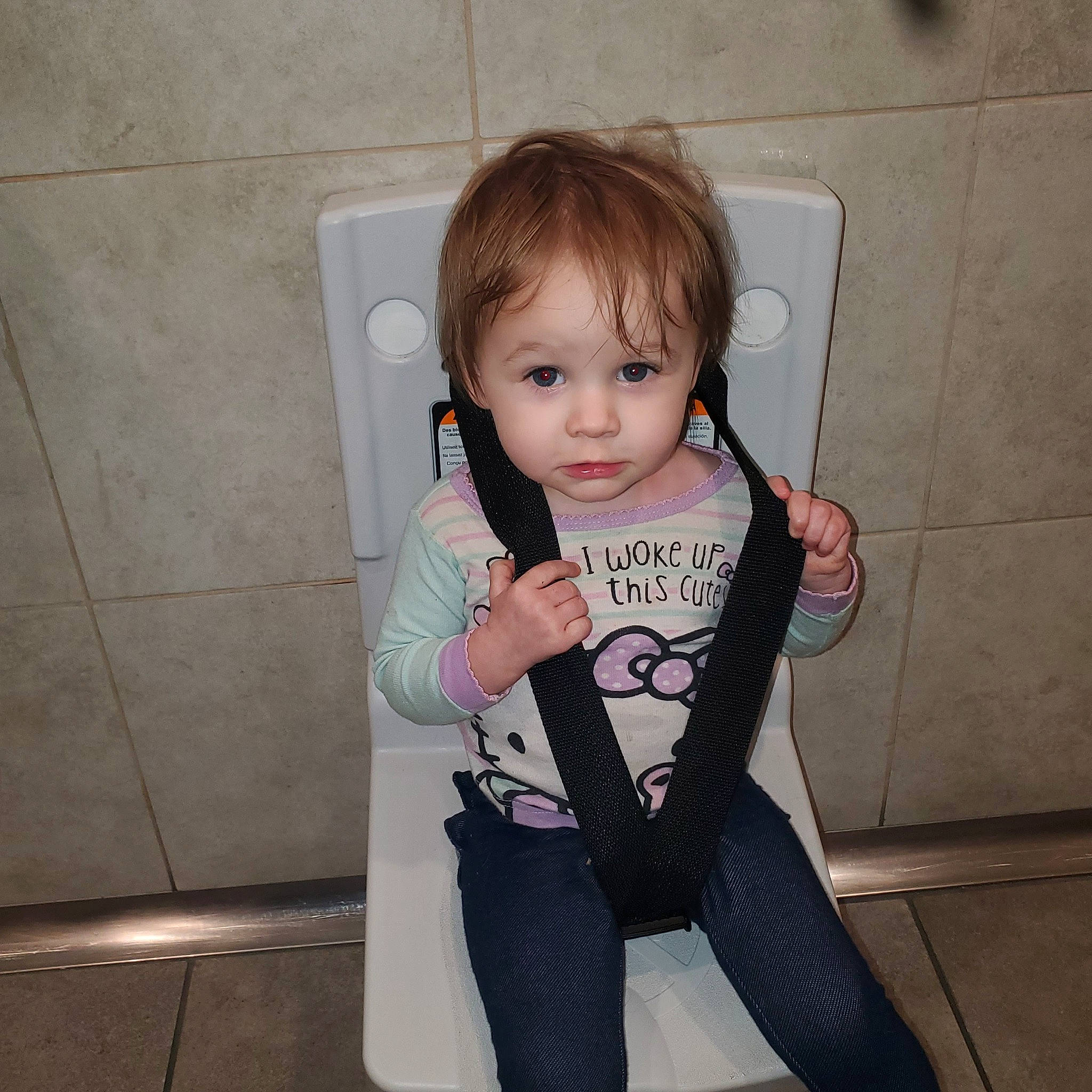 Kora joined the competition — help win amazing prizes! baby, baby_toddler_clothing, cheek, eye, eyebrow, eyelash, face, finger, flash_photography, floor, fun, hair, hairstyle, happy, head, leg, person, skin, sleeve, toddler