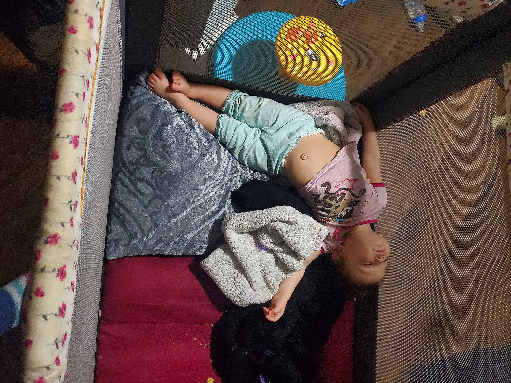 Kora joined the competition — help win amazing prizes! baby, barefoot, comfort, event, fashion_accessory, foot, fun, human_leg, knee, leisure, magenta, pattern, pink, room, sandal, sitting, textile, thigh, toddler, tree