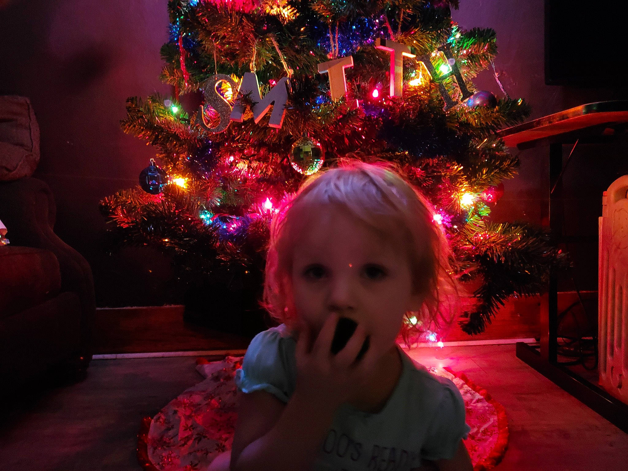 Arison joined the competition — help win amazing prizes! beauty, christmas_decoration, christmas_ornament, christmas_tree, decoration, event, fun, happy, holiday, holiday_ornament, light, lighting, magenta, ornament, person, pink, plant, purple, snapshot, standing
