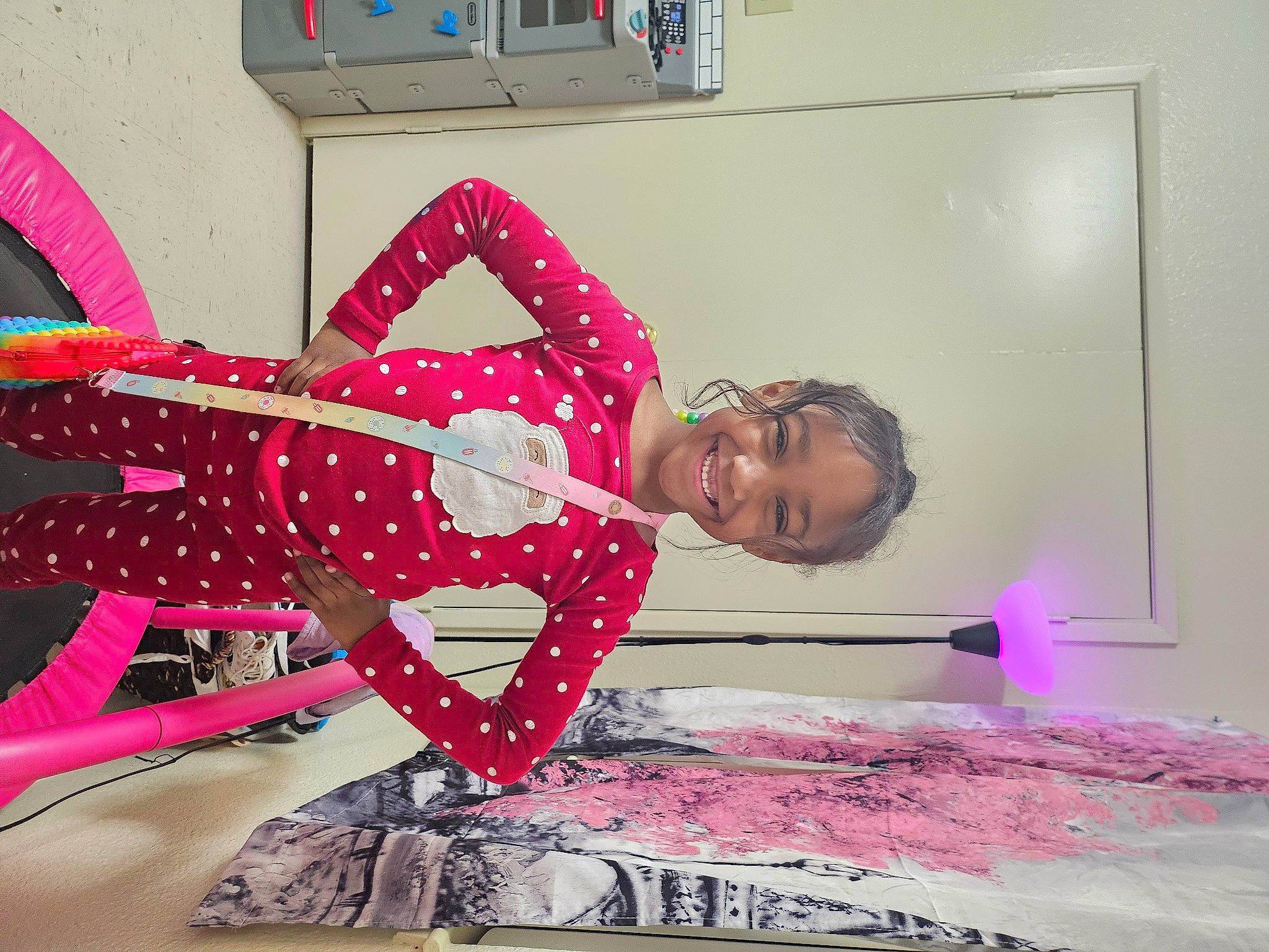 Harmony is registered to the contest to win money with this photo: art, carmine, dress, event, fashion_accessory, fashion_design, flesh, flooring, formal_wear, fun, happy, joy, machine, magenta, pattern, peach, person, pink, room, smile